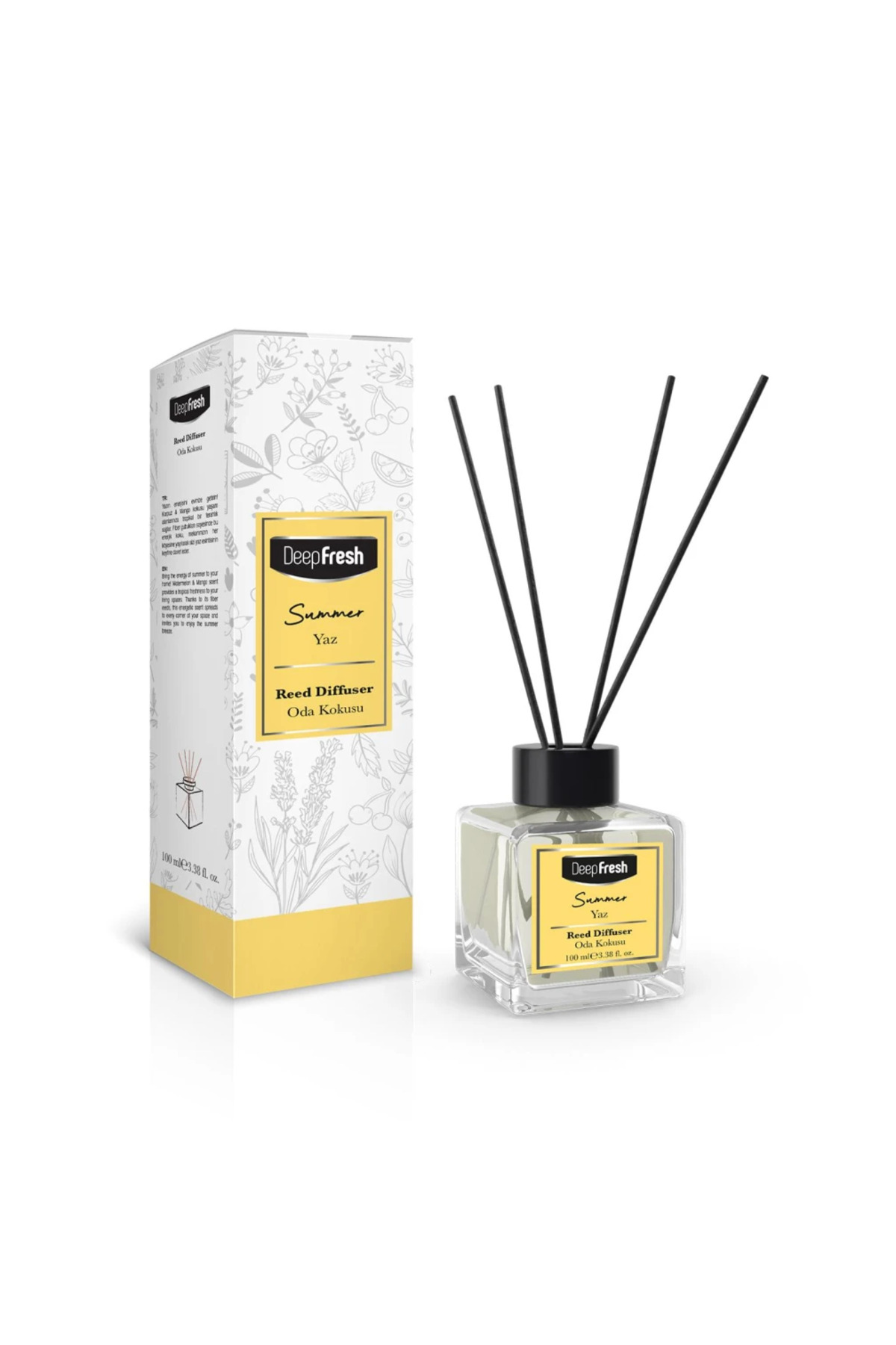 Deep Fresh Ароматизатор за въздух с пръчици и аромат на жълта диня 100 мл