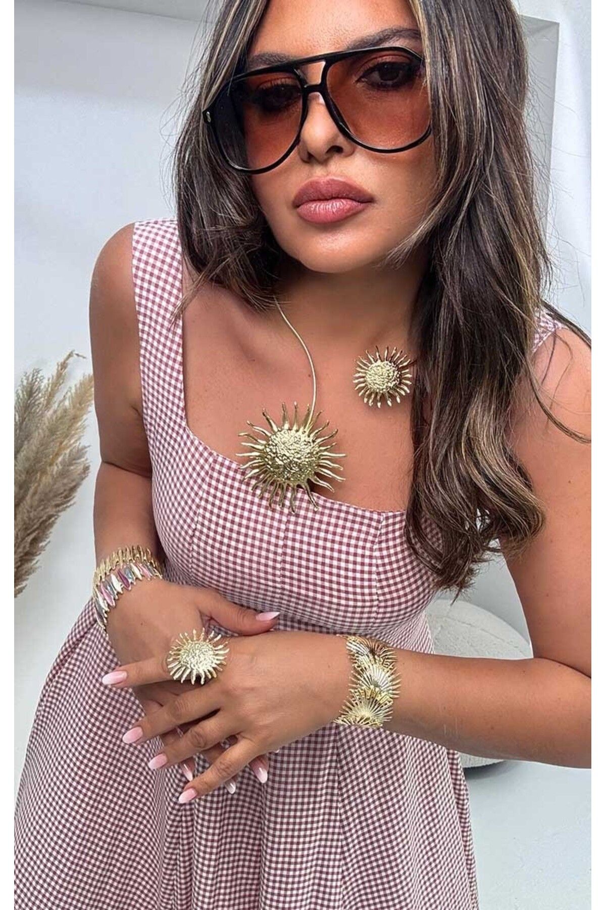 BYP Atelier Güneş Kolye Gold