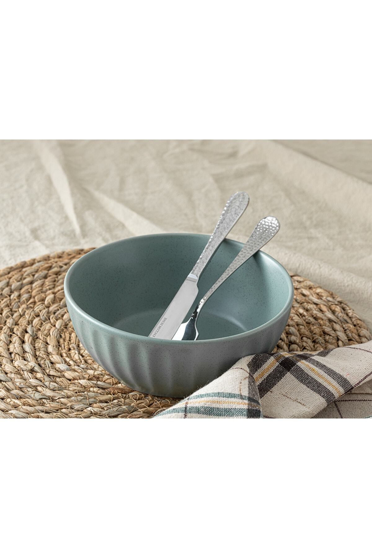 Elioure 17 cm Yeşil Seramik Kase, Şık ve Dayanıklı Tasarım