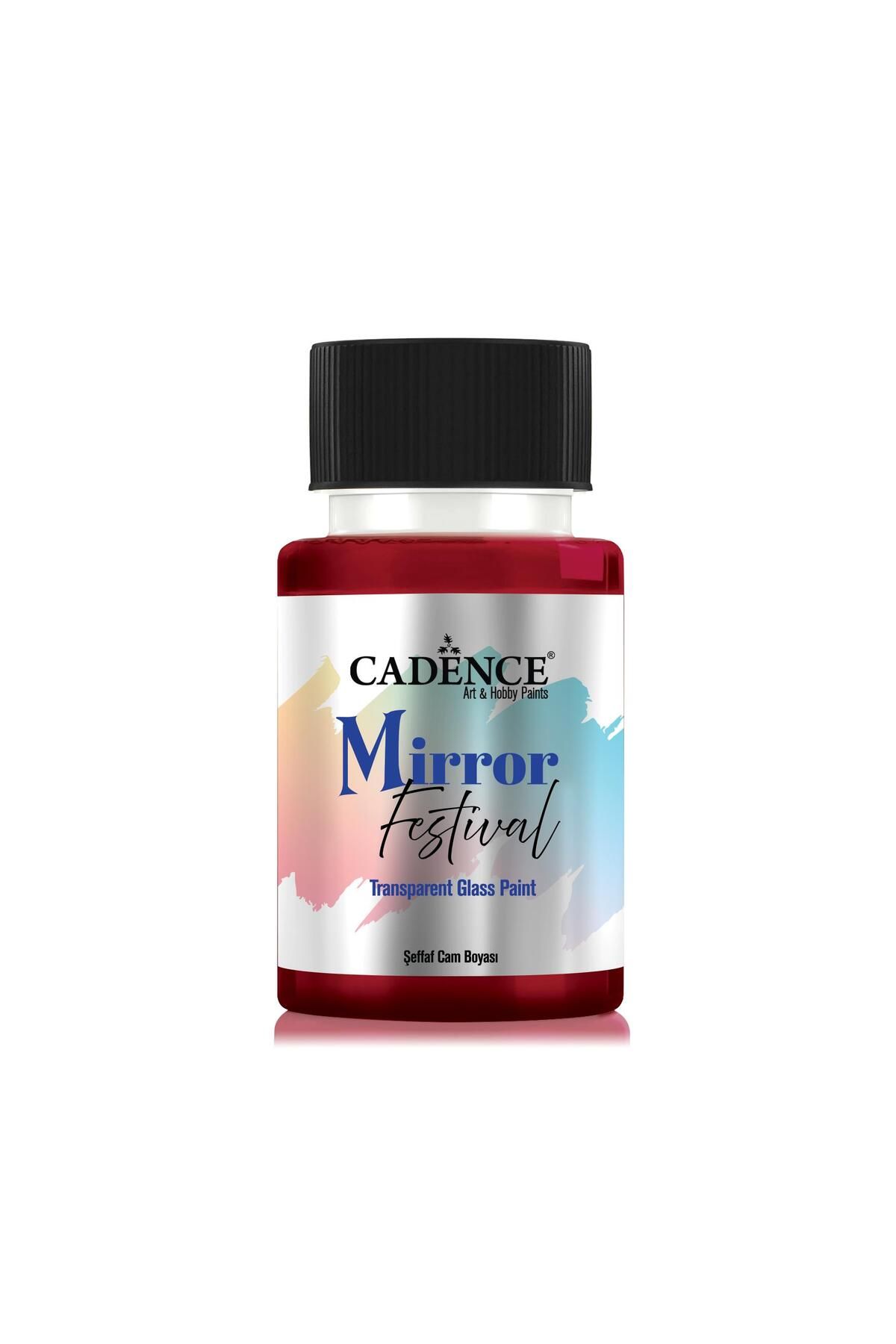 Cadence MIRROR FESTİVAL CAM BOYASI MF-08 KIRMIZI 50ML