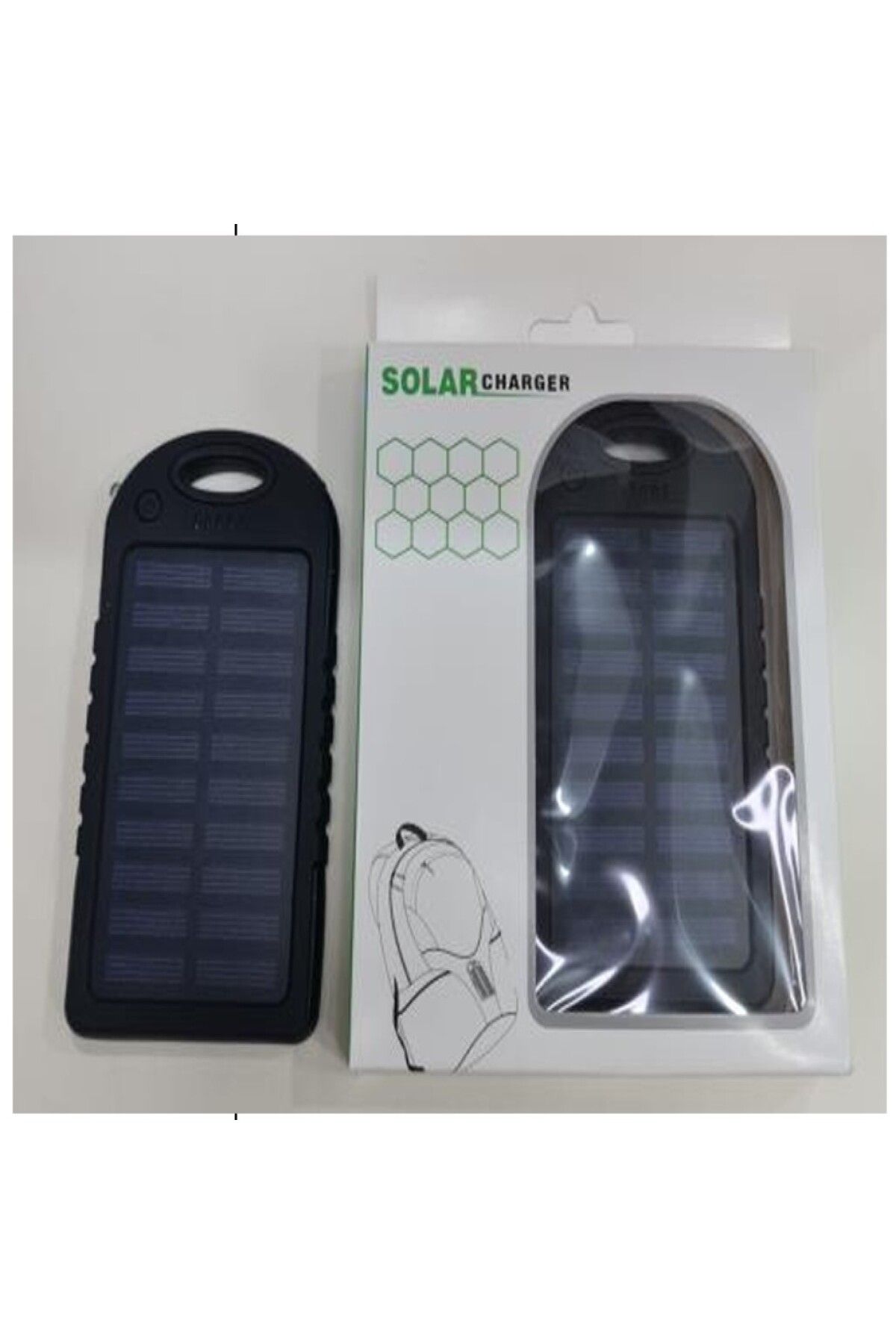 Por Favor Led Işıklı Güneş Enerjili Powerbank ( 10.000 mah )