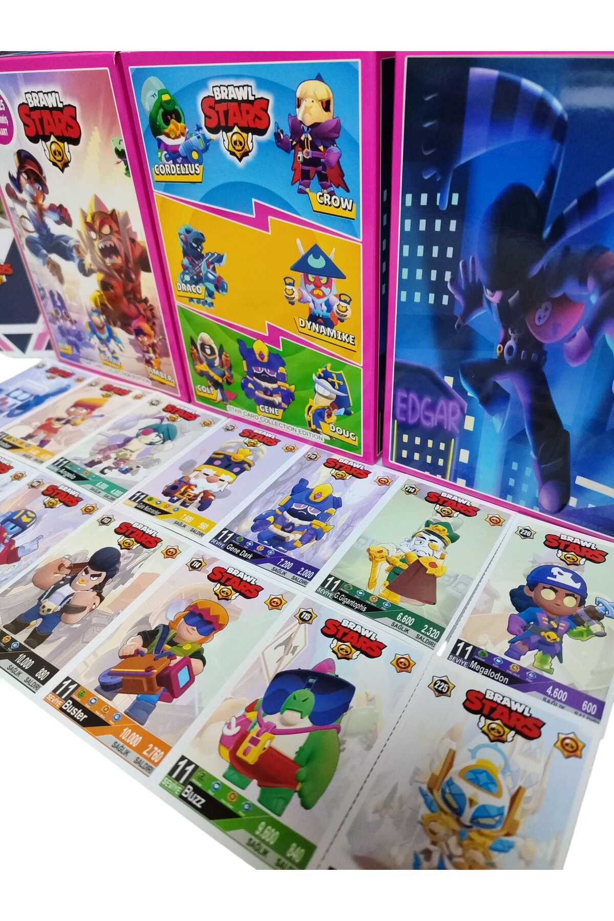 Emrah Gültekin Brawl Stars Kartları – 25 Poşet | 75 Adet Yenilenmiş Karakter Kartı | Koleksiyonluk | Hediye Paketli