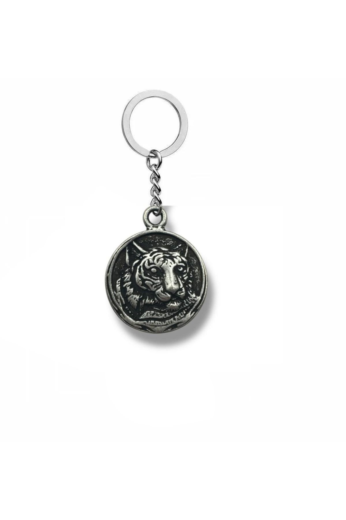 Herşey Nota Tiger Soul – Kaplan Kafası Figürlü Unisex Metal Anahtarlık