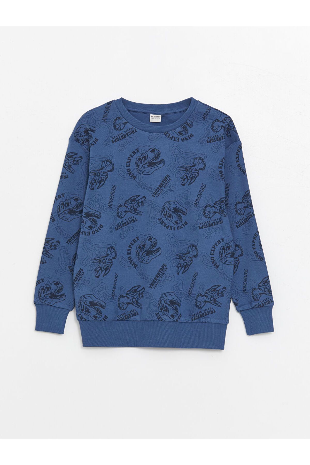 LC Waikiki LCW Kids Lacivert Rahat Kalıp Bisiklet Yaka Erkek Çocuk Tişört S45223Z4NVY25