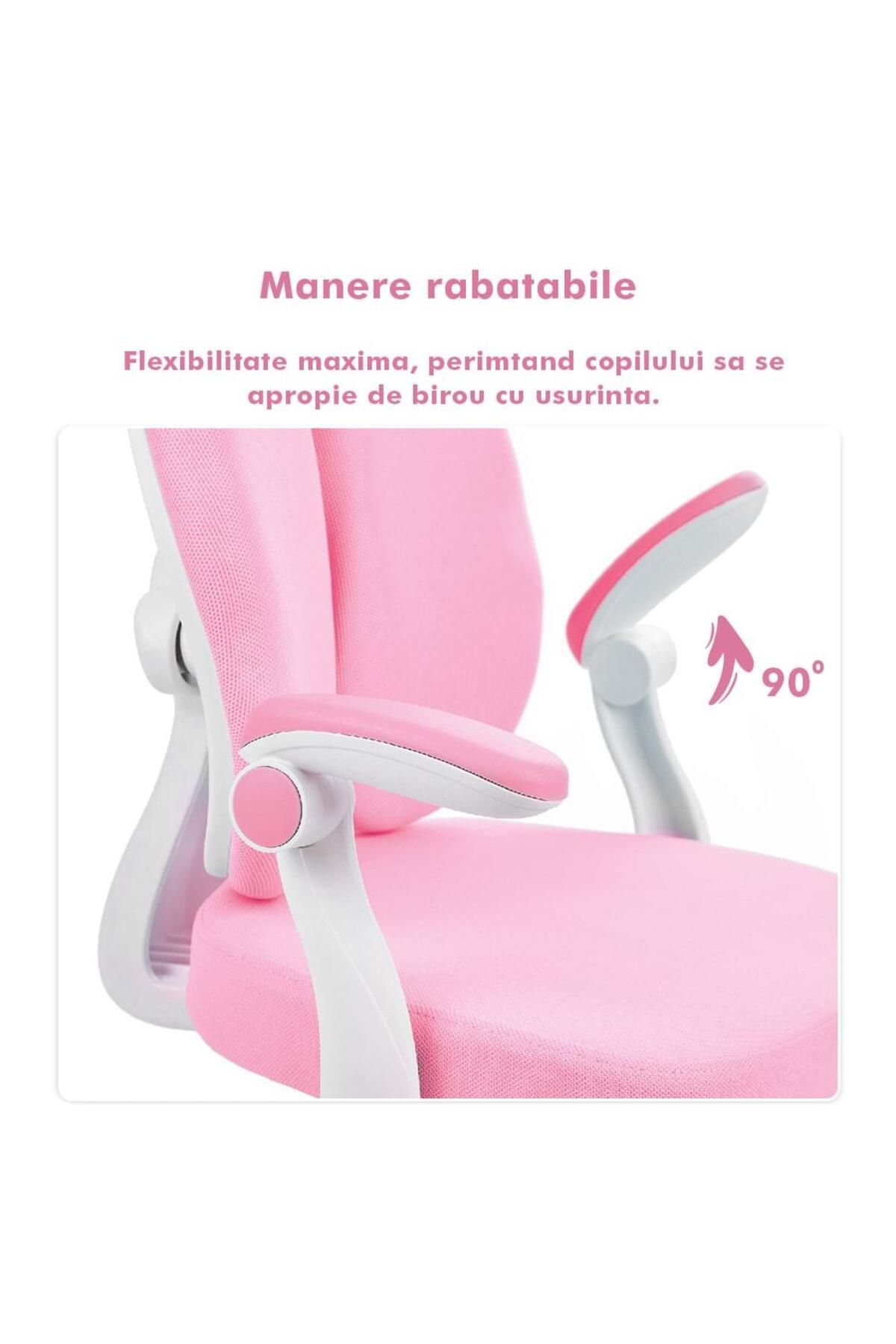 Onuvio-® Scaun ergonomic reglabil pentru clasele primare - Învățarea posturii corecte - Roz 7