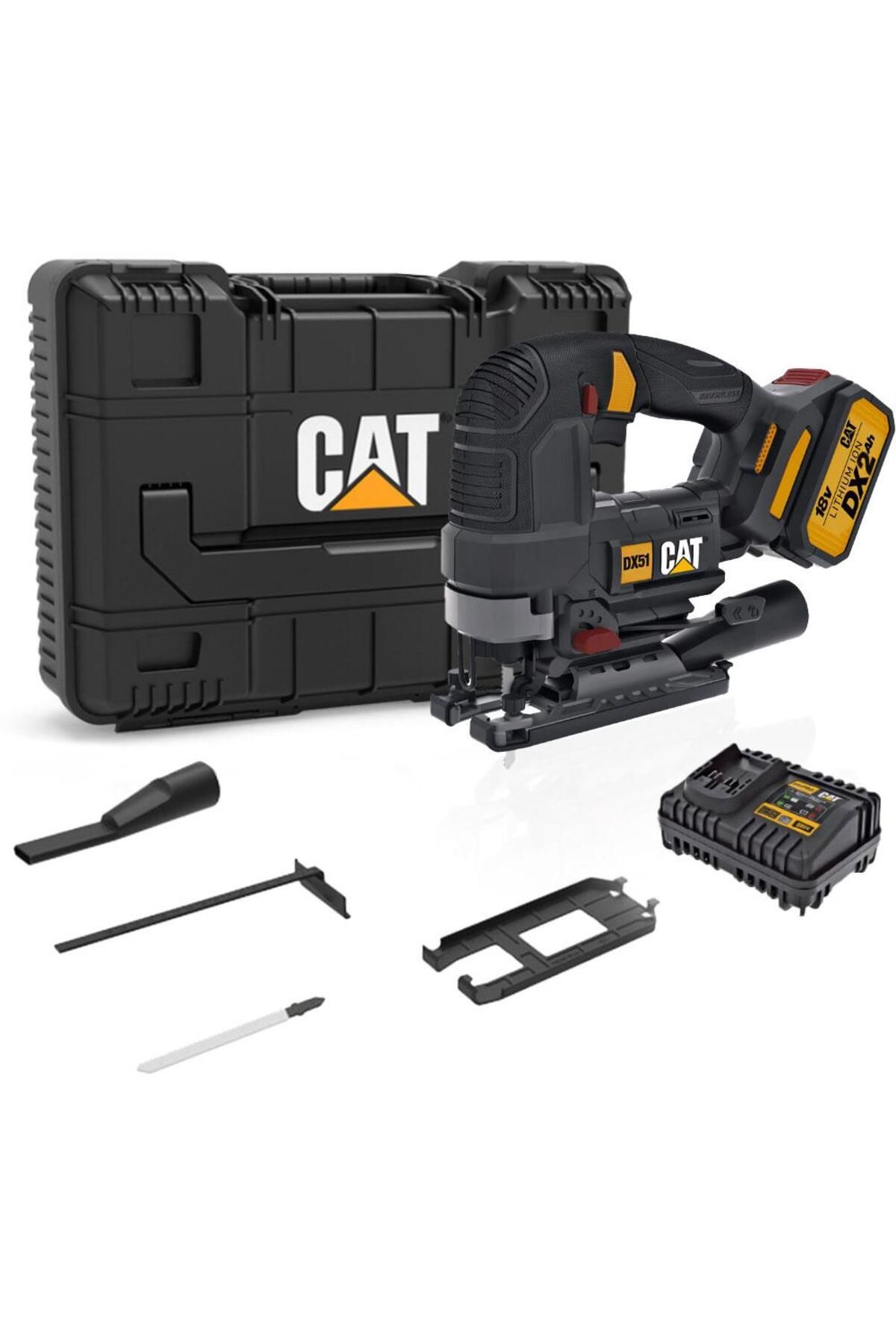 Pazarcan Cat Dx51 18Volt/4.0Ah Li-Ion Tek Akülü Profesyonel Kömürsüz Dekupaj Testere