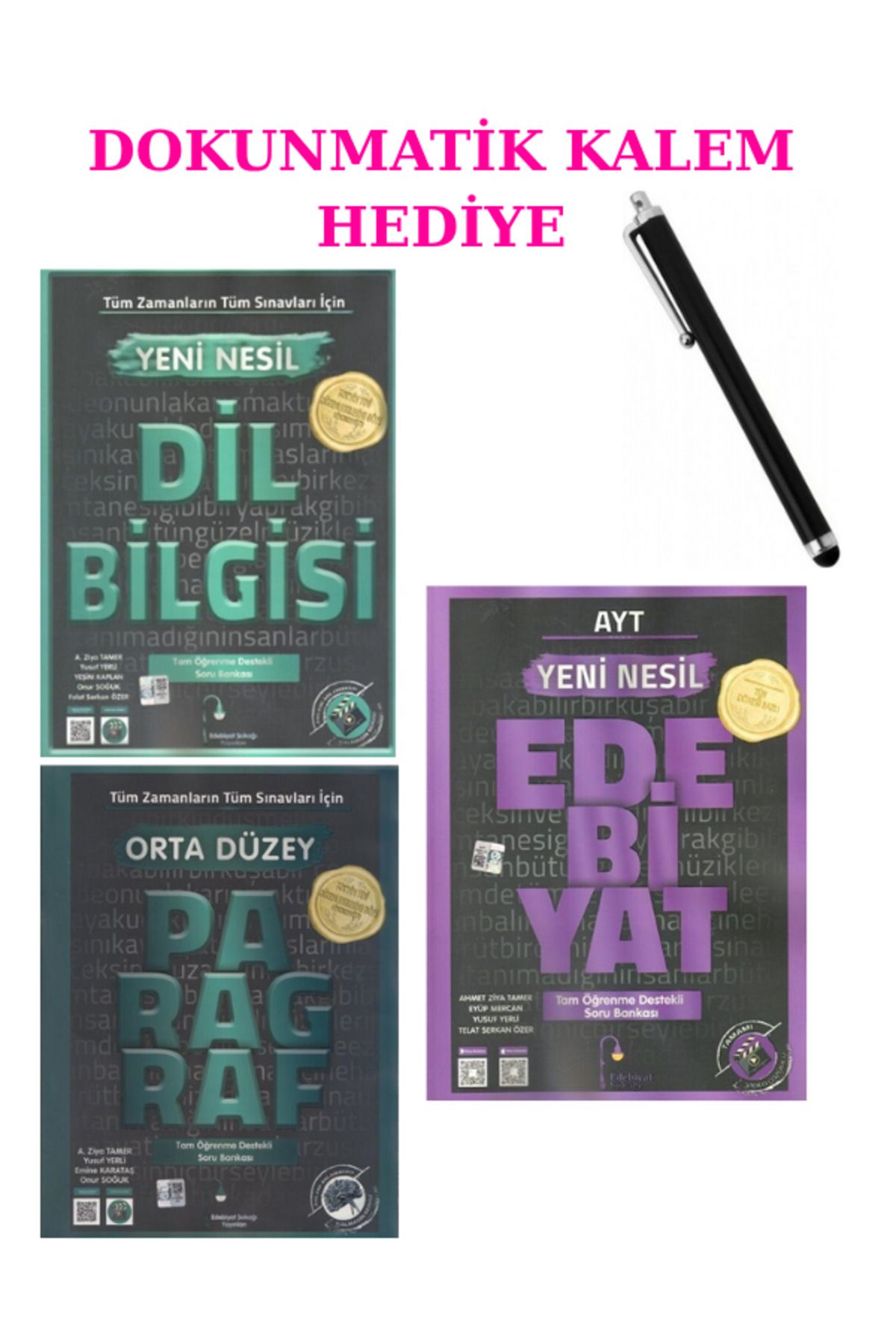 Marsis Yayınları Edebiyat Sokağı AYT Edebiyat+Dil Bilgisi+Orta Düzey Paragraf SB.3'LÜ SET + DOKUNMATİK KALEM