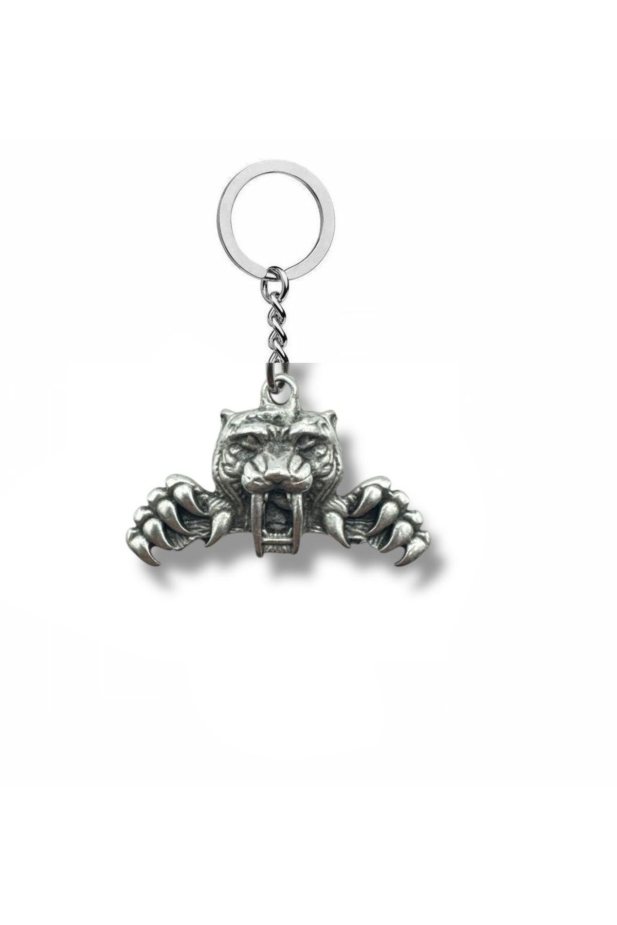 Herşey Nota Funky Tiger – Renkli Stil Sahibi Kaplan Figürlü Unisex Metal Anahtarlık