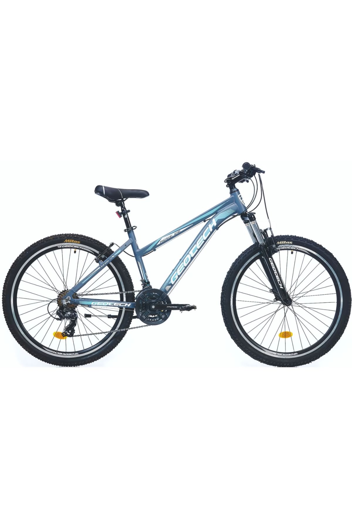 Geotech Mode 26 Econ 4 26 Jant 21 Vites Dağ Bisikleti - Gri/Turkuaz - 41 cm