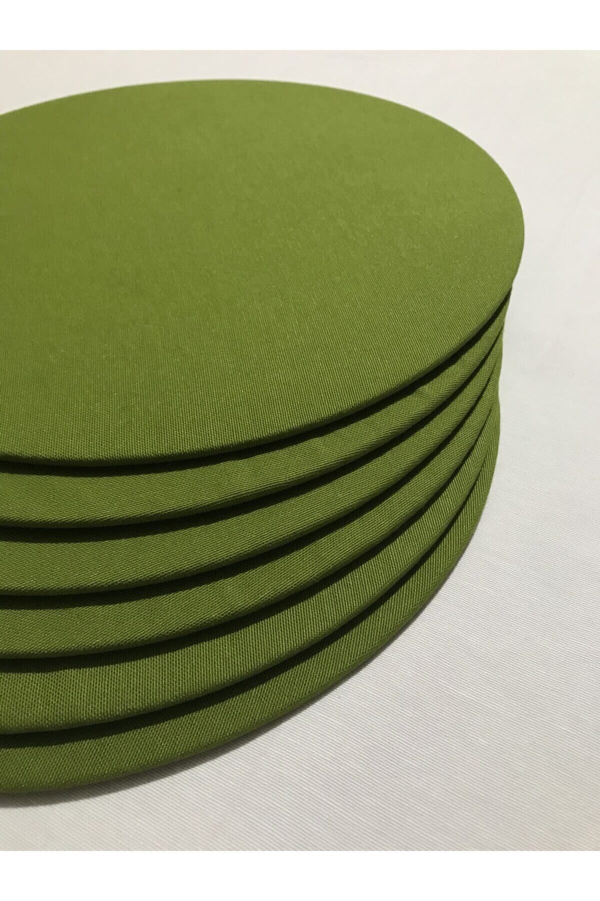 Elioure 6'lı Yeşil Supla Seti 33cm, şık ve dayanıklı sofralar için ideal seçim