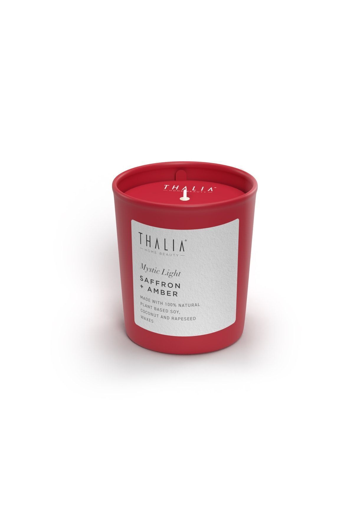 Elioure Renkli Saffron ve Amber Kokulu 150g Mum, Sıcak ve Rahatlatıcı Atmosfer için