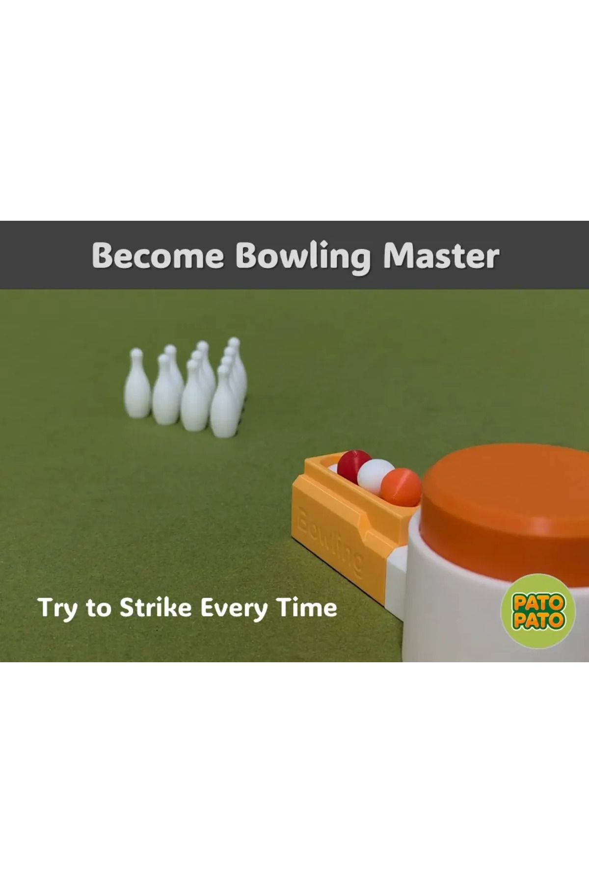 Phigo-Mini Air Pressure Table Bowling Set – 3D Printing Toy Figure (Name Can Be Written) 4