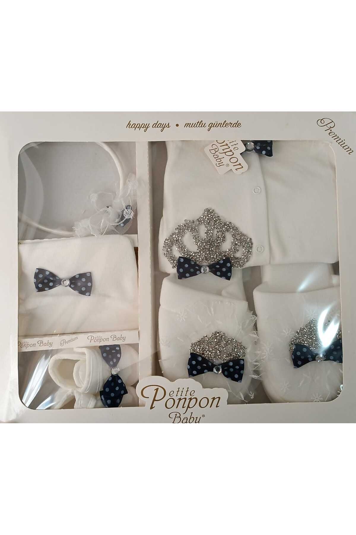 MİLAYS LİFE HOME COLLECTİON bebek Hastane Çıkışı Lohusa Seti Terliği Tacı Terlik Taç Seti Hamile Doğum Hediyesi