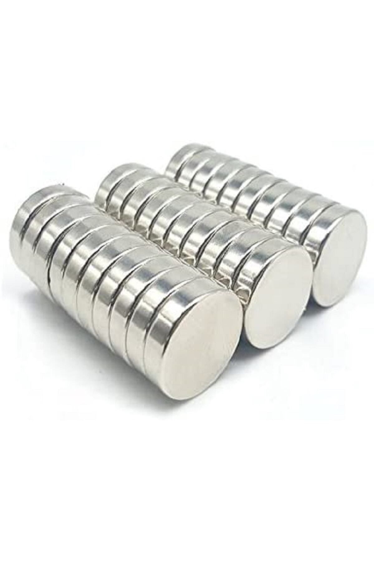 Elioure 10 Adet Güçlü Yuvarlak Neodyum Mıknatıs, 20 mm çap, 5 mm kalınlık
