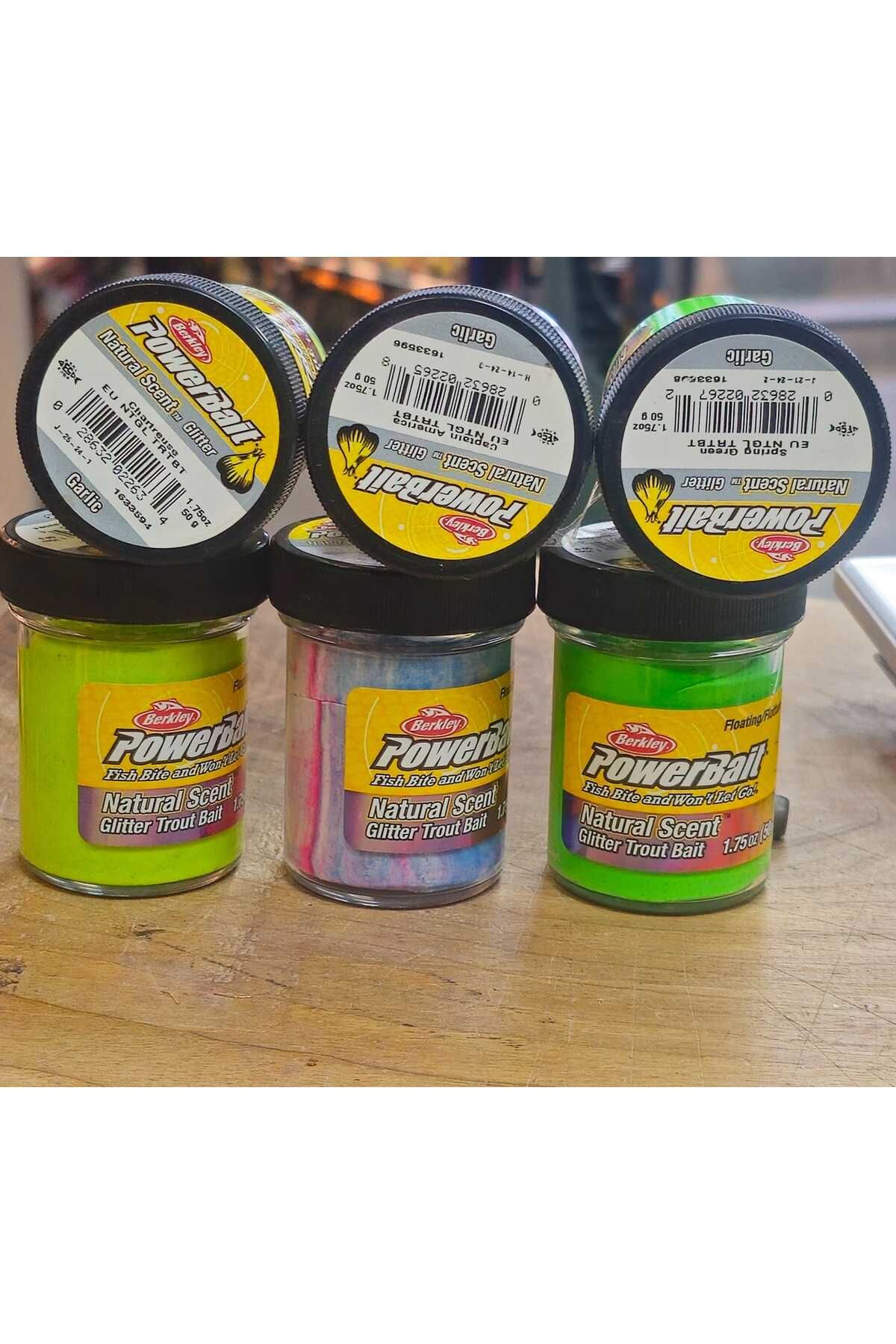 BERKLEY Powerbaitt Sarımsak Aromalı Alabalık Hamuru 3'lü Set