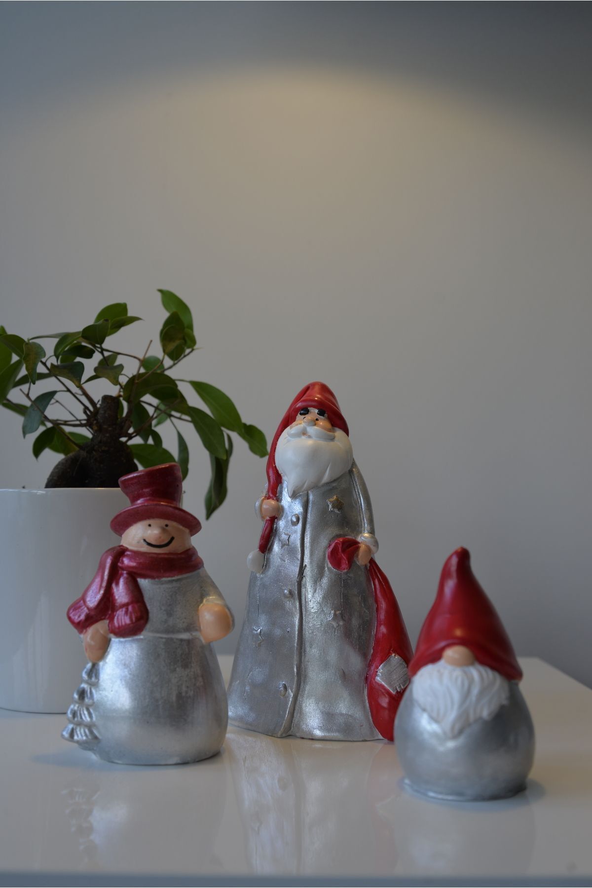 Elioure Renkli Noel Cüce Biblo Süs, Yeni Yıl Temalı, Dekoratif Obje