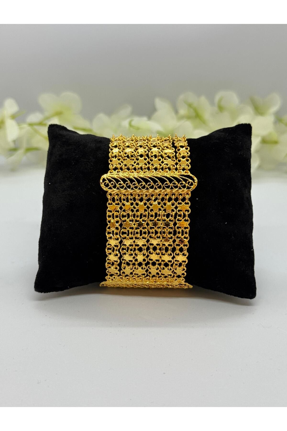 Constanza Exclusive 22 Ayar Altın Kaplama Antalya Model Bileklik Lvd544-1-2