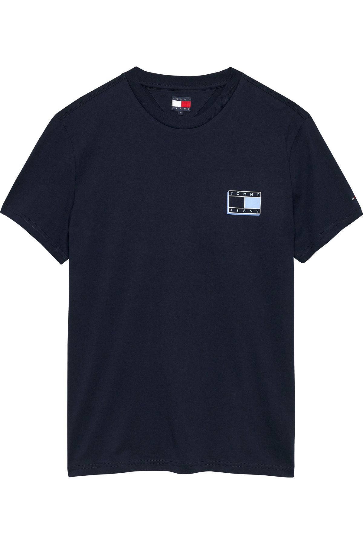 Tommy Hilfiger Tjm Slim Pop Color Flag Ext Erkek Lacivert T-Shirt