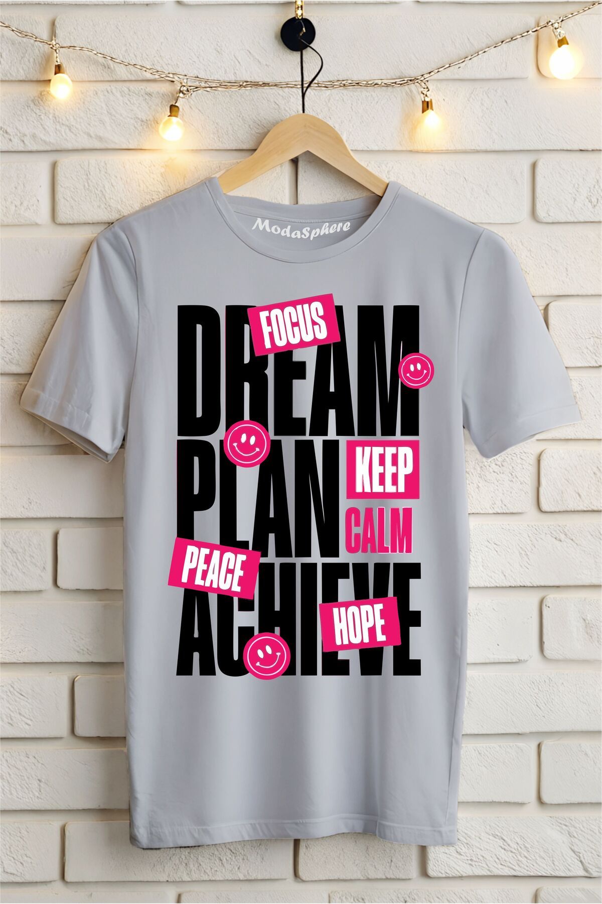 ModaSphere Dream Baskılı Unisex Oversize Tişört