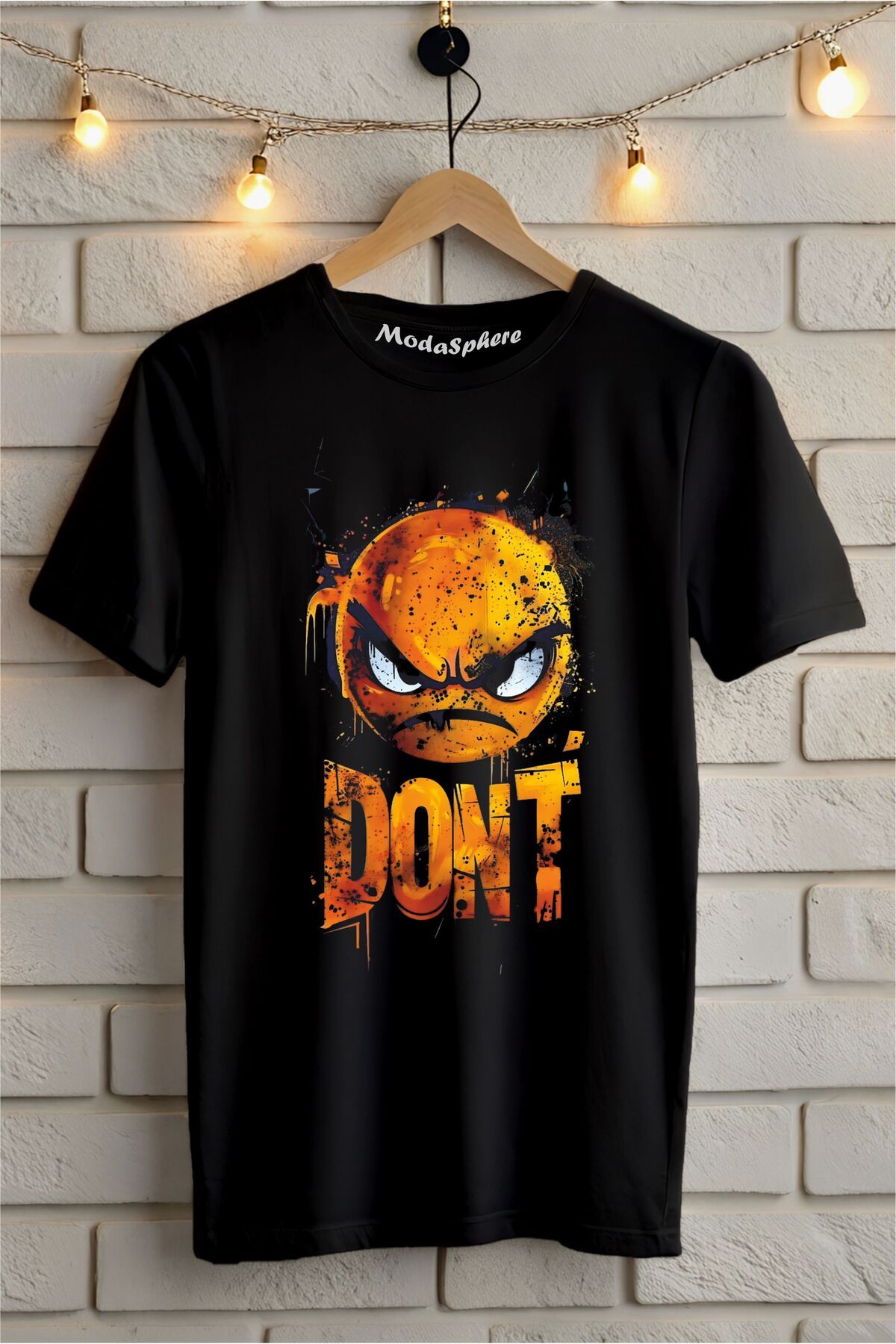 ModaSphere DON'T Baskılı Unisex Oversize Tişört