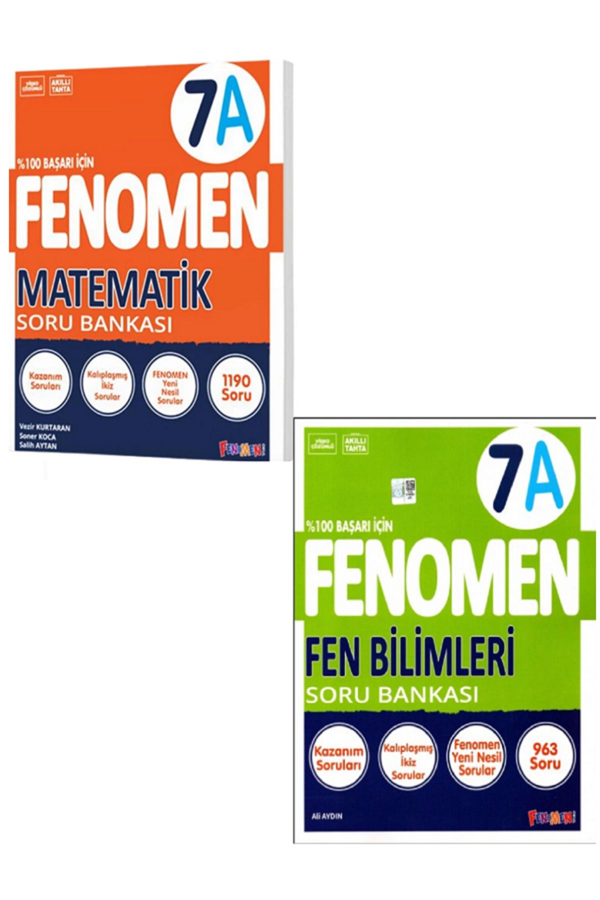Evrensel İletişim Yayınları 7.Sınıf Fenomen 7A Matematik Soru Bankası + 7.Sınıf Fenomen 7A Fen Bilimleri Soru Bankası / 2 KİTAP