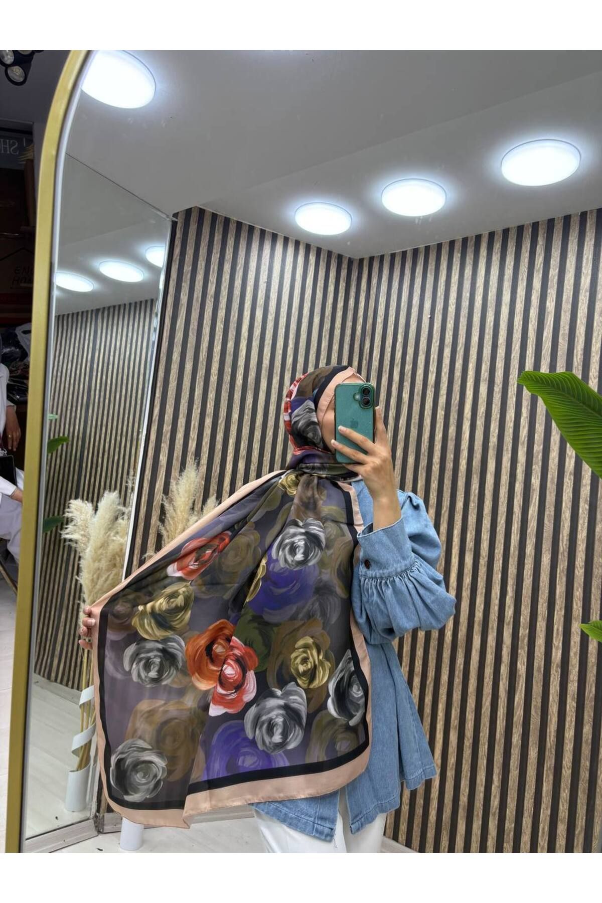İSTANBULSTYLEMODA ÇİÇEK DESENLİ SOFT ŞAL 180x65