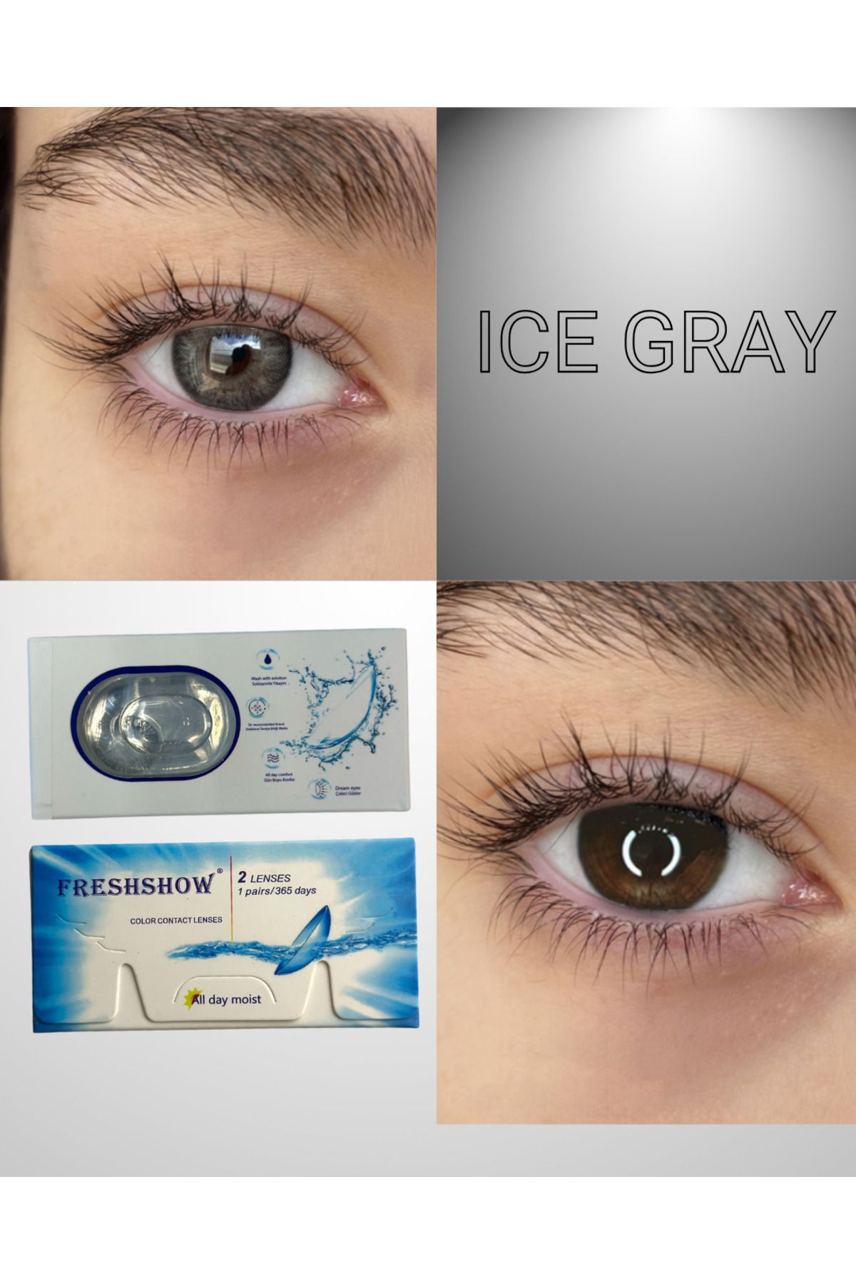 RABIR Ice Gray Takma Kirpik 1 Yıllık
