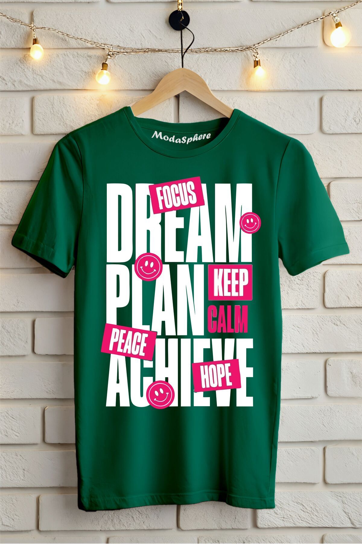 ModaSphere Dream Baskılı Unisex Oversize Tişört