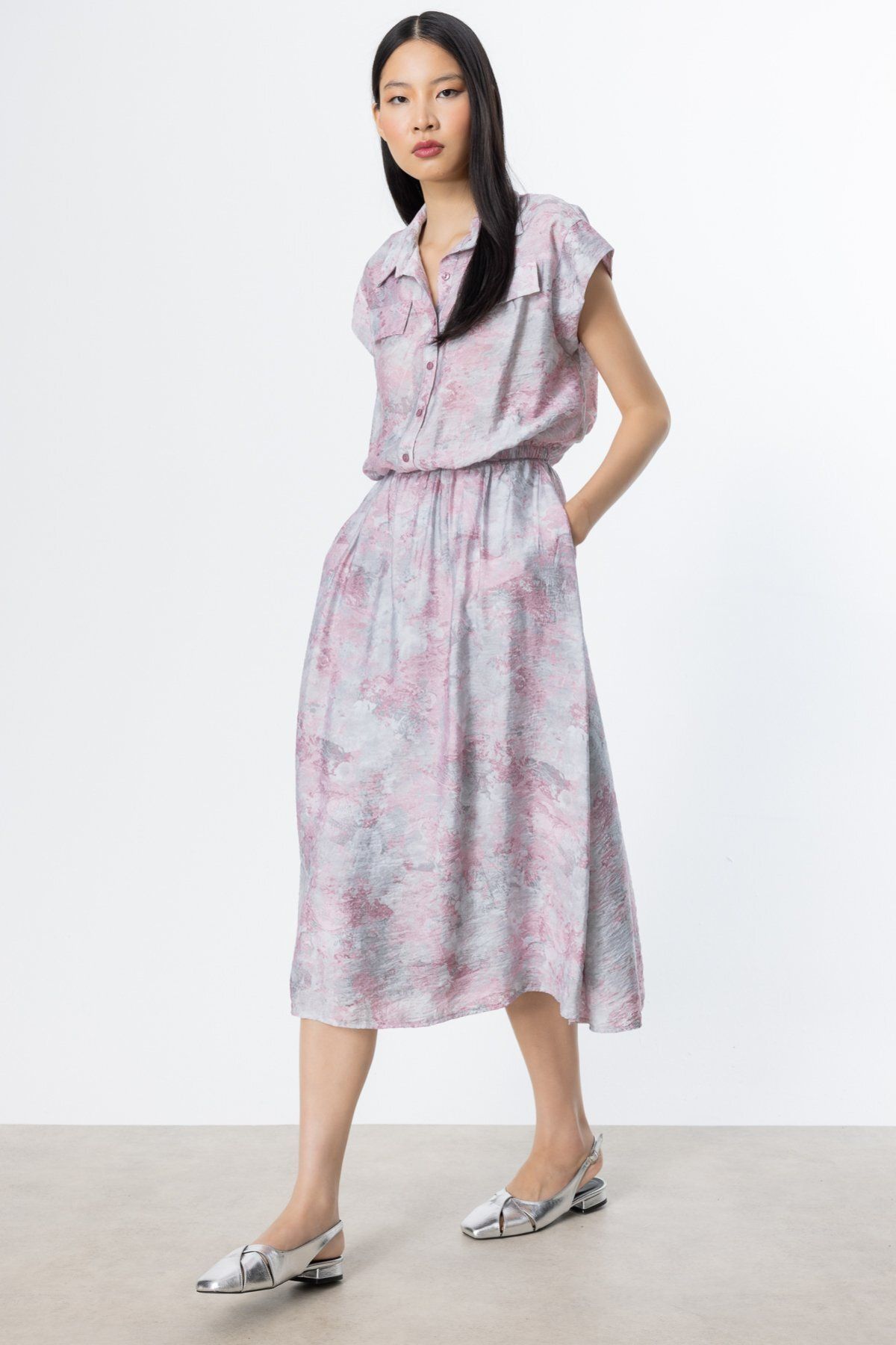 ON-Patterned Midi Skirt 2