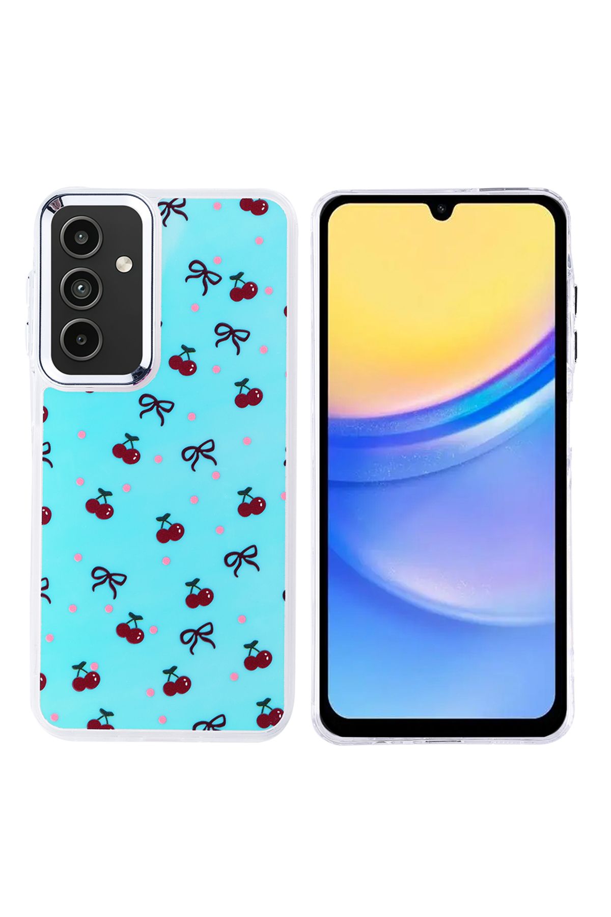 Teleplus Samsung Galaxy A15 Kılıf Hadra Lüx Desenli Kapak