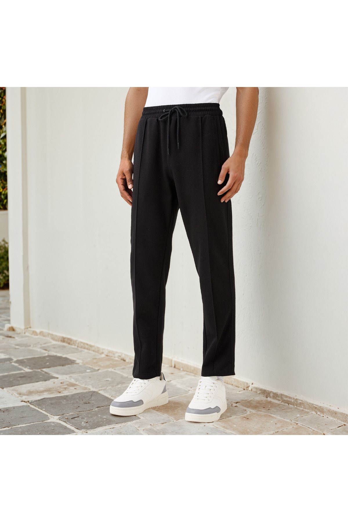 Kappa-Kappa Panelled Track Pants with Drawstring Closure and Pockets 1
