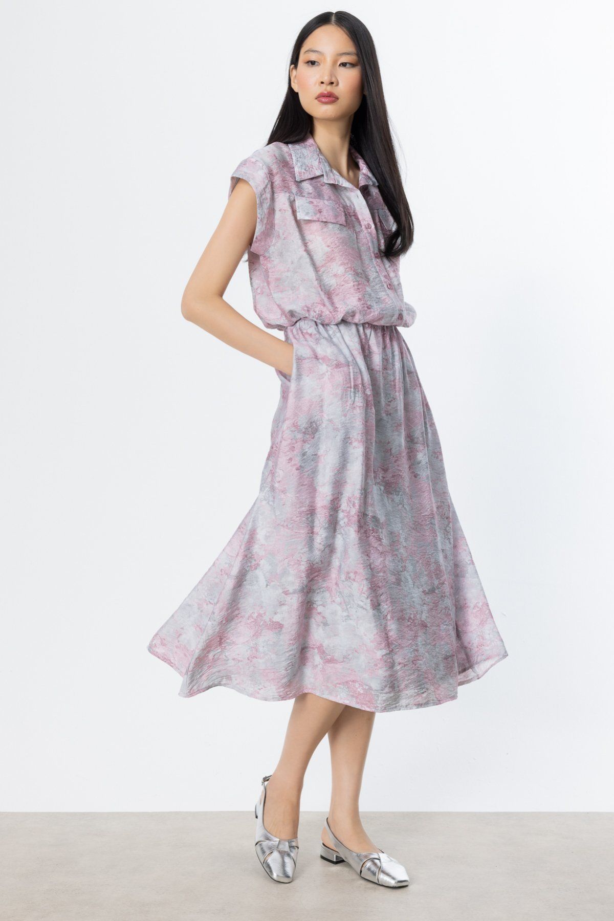 ON-Patterned Midi Skirt 3