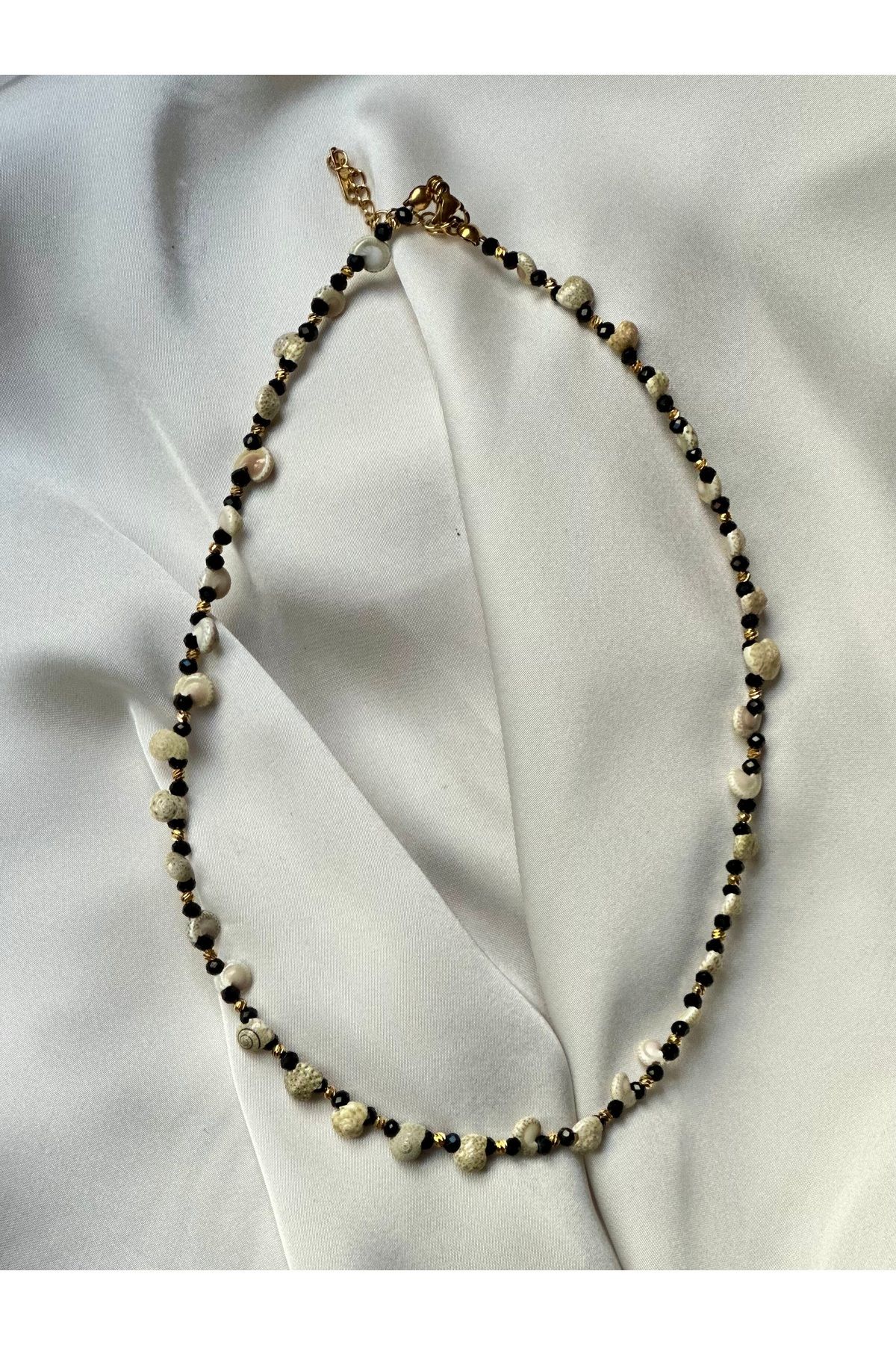 Liyajewellery Tasarım Deniz Kabuğu Boncuk Kolye