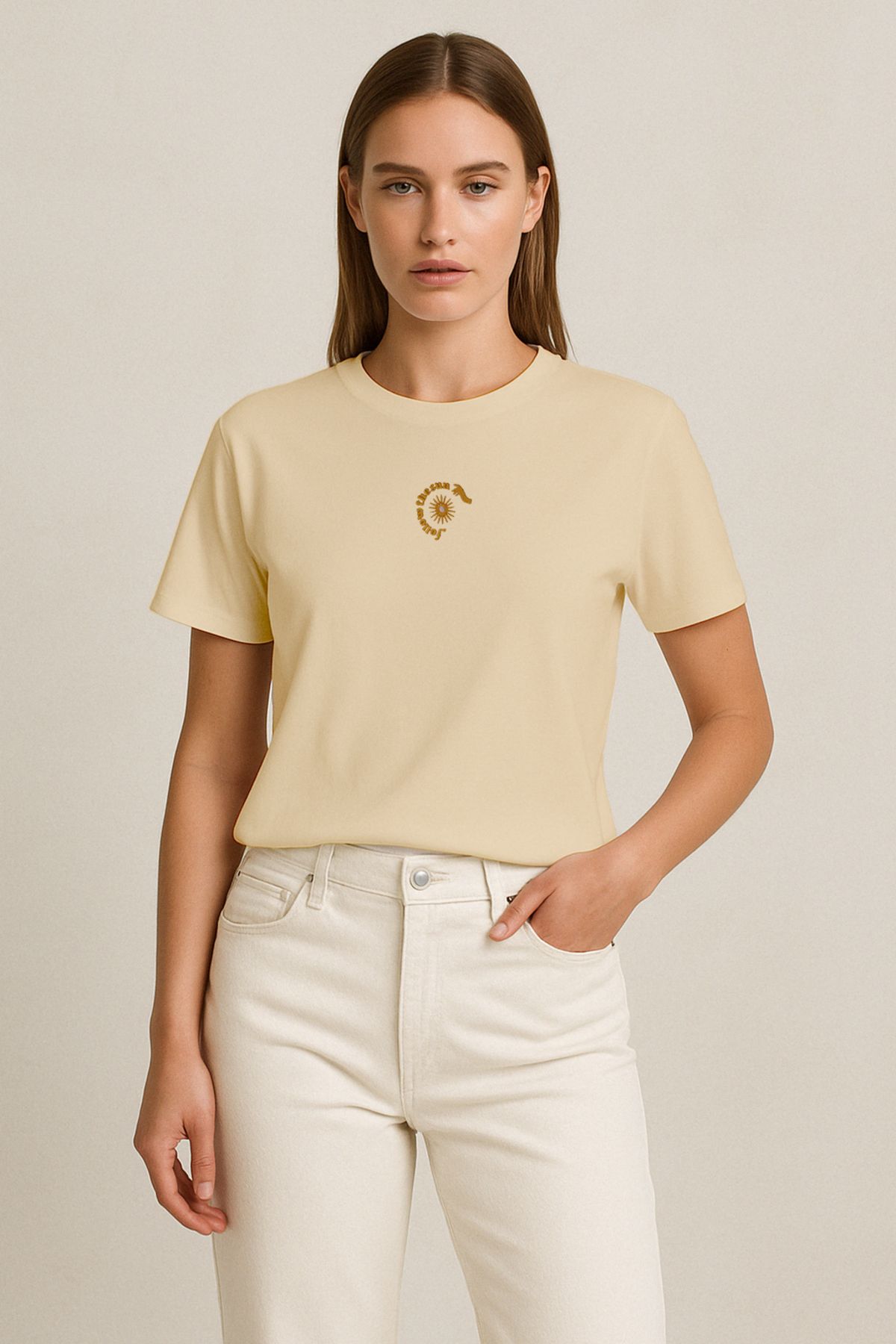 Vita Atelier 'Follow The Sun 2.0 ' Nakışlı, Kadın Regular Tshirt