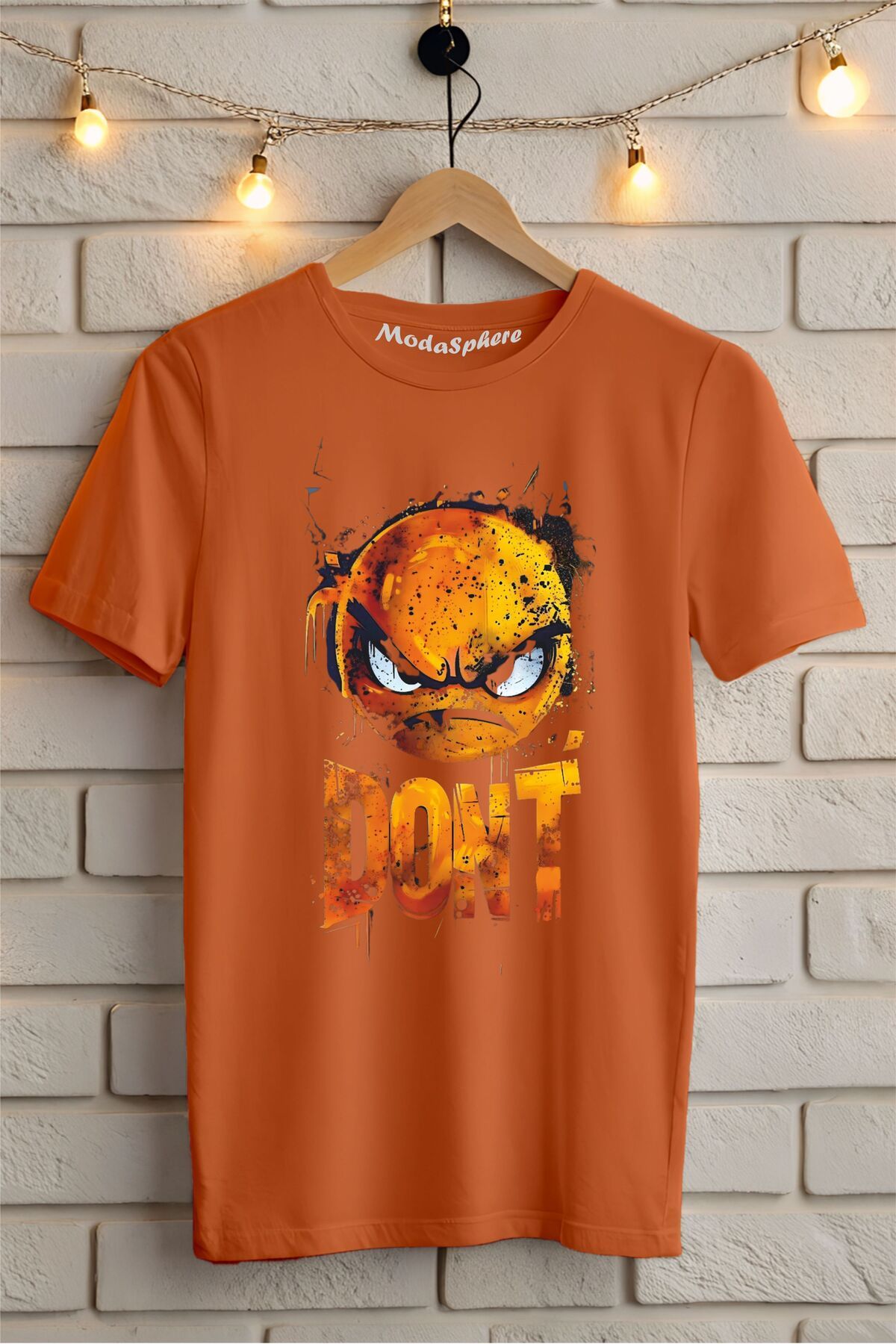 ModaSphere DON'T Baskılı Unisex Oversize Tişört