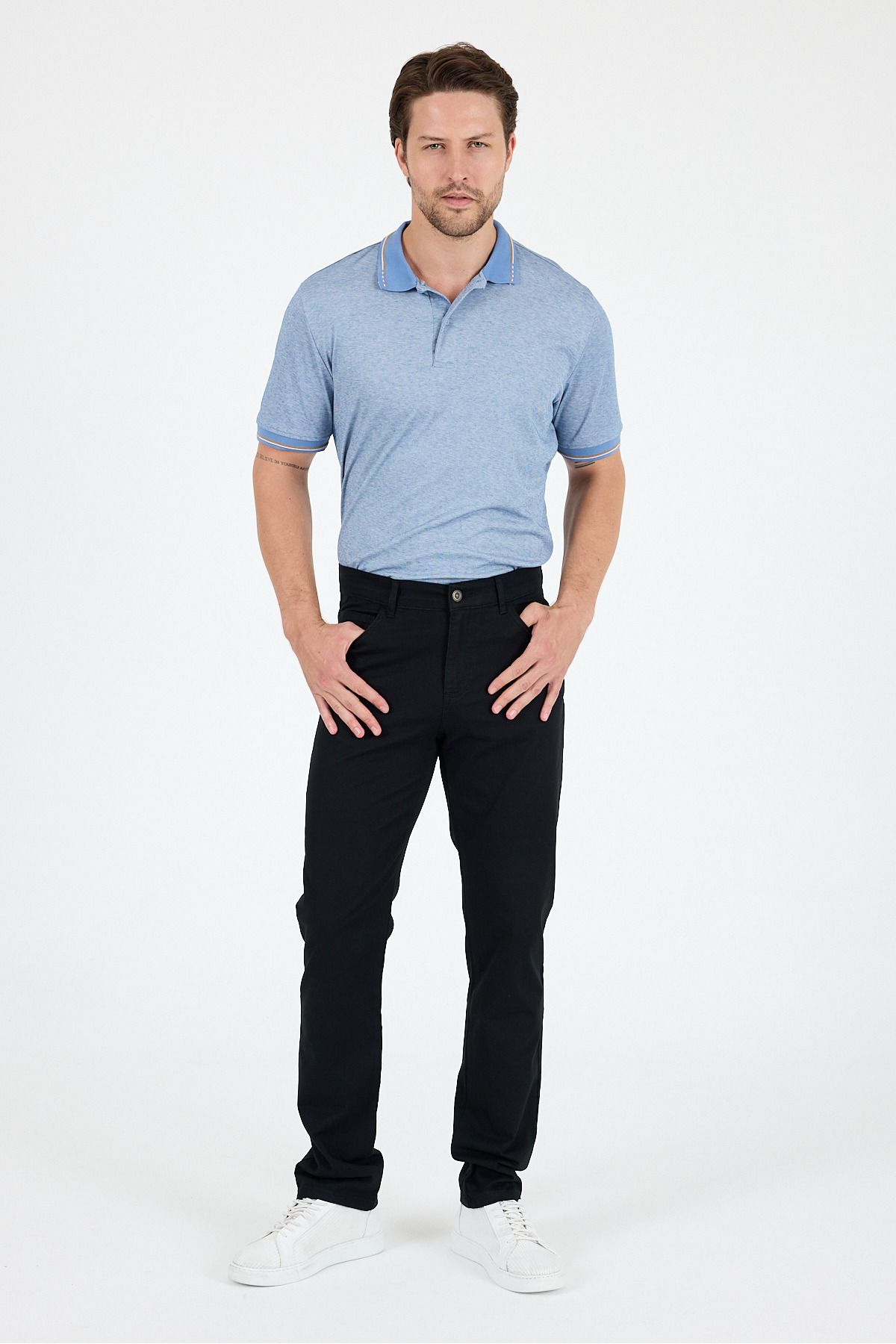 Rodi Erkek Regular Fit Gabardin %98 Pamuk %2 Elastan Rahat Günlük Klasik Düz Kesim Pantolon 1162