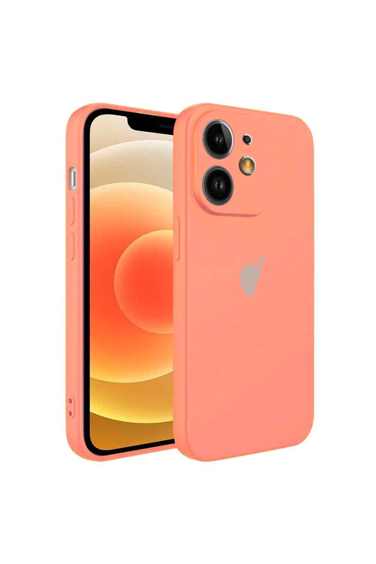Tekamo Apple iPhone 12 Uyumlu Kamera Korumalı Silikon İçi Kadife Lansman Kılıf