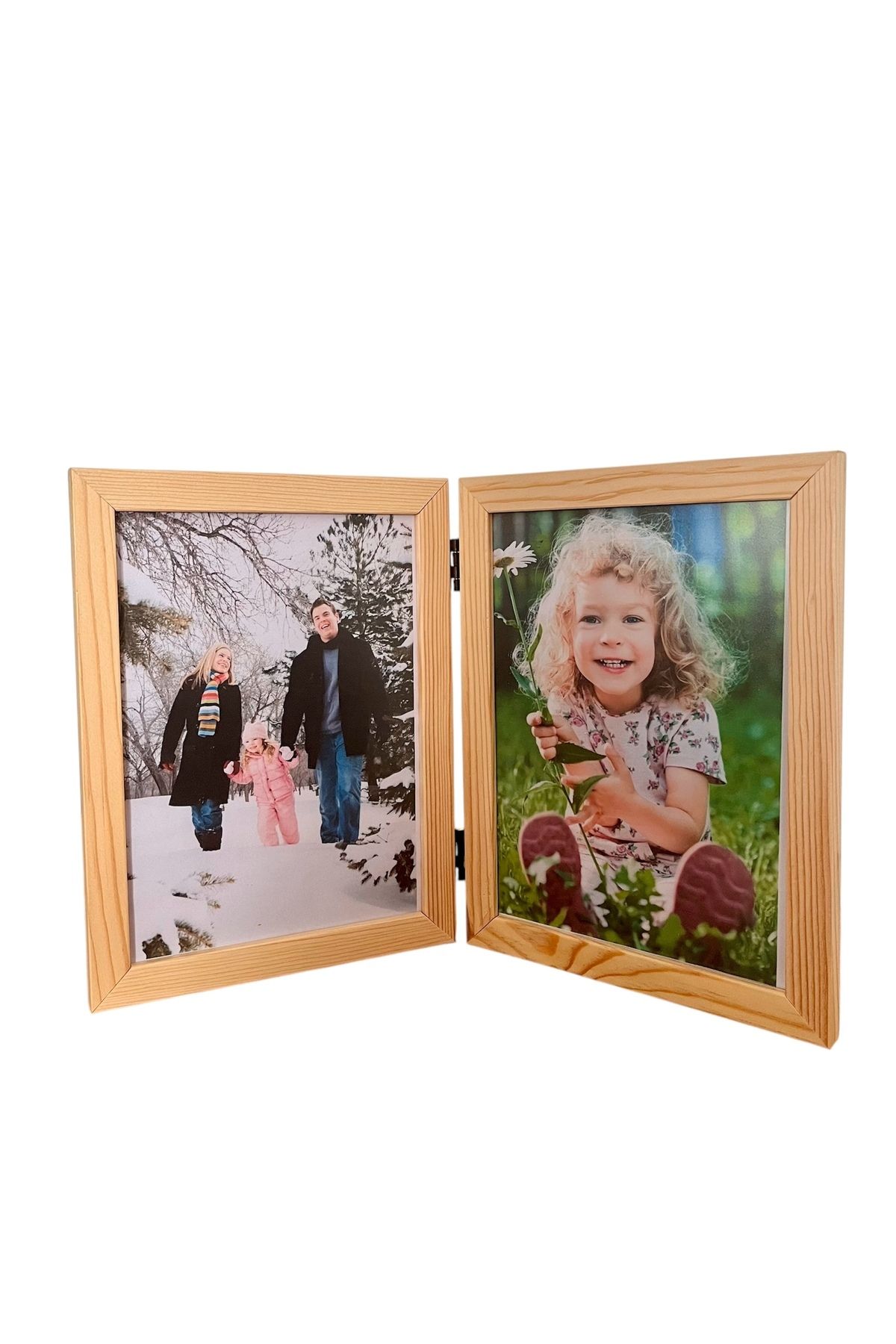 Elioure Menteşeli Ahşap Fotoğraf ve Resim Çerçevesi, 21x15, Kahverengi, Çoklu Çerçeve