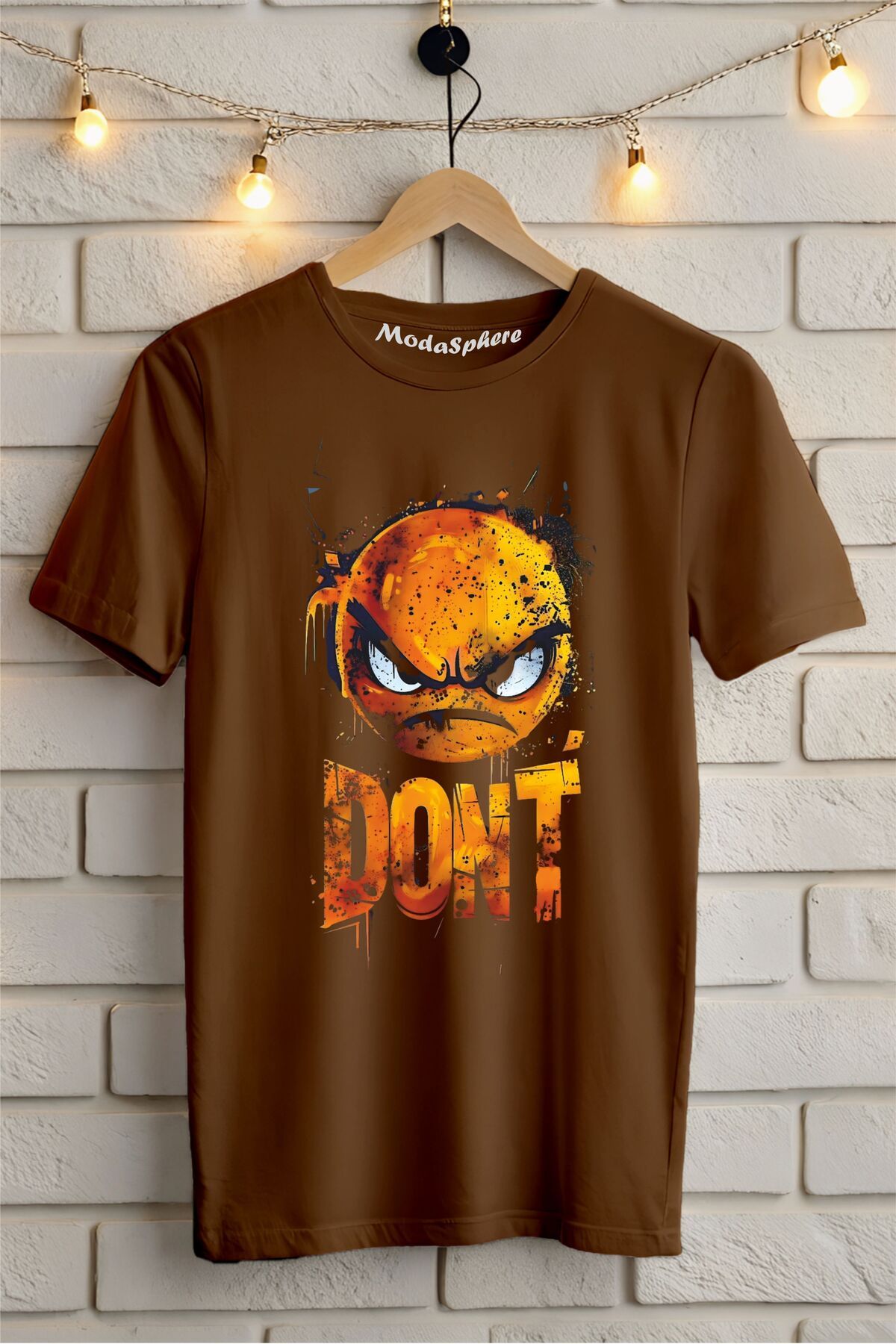 ModaSphere DON'T Baskılı Unisex Oversize Tişört