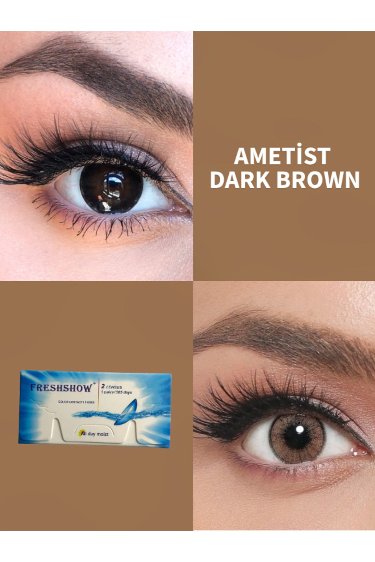 RABIR Amestist Dark Brown Takma Kirpik 1 Yıllık