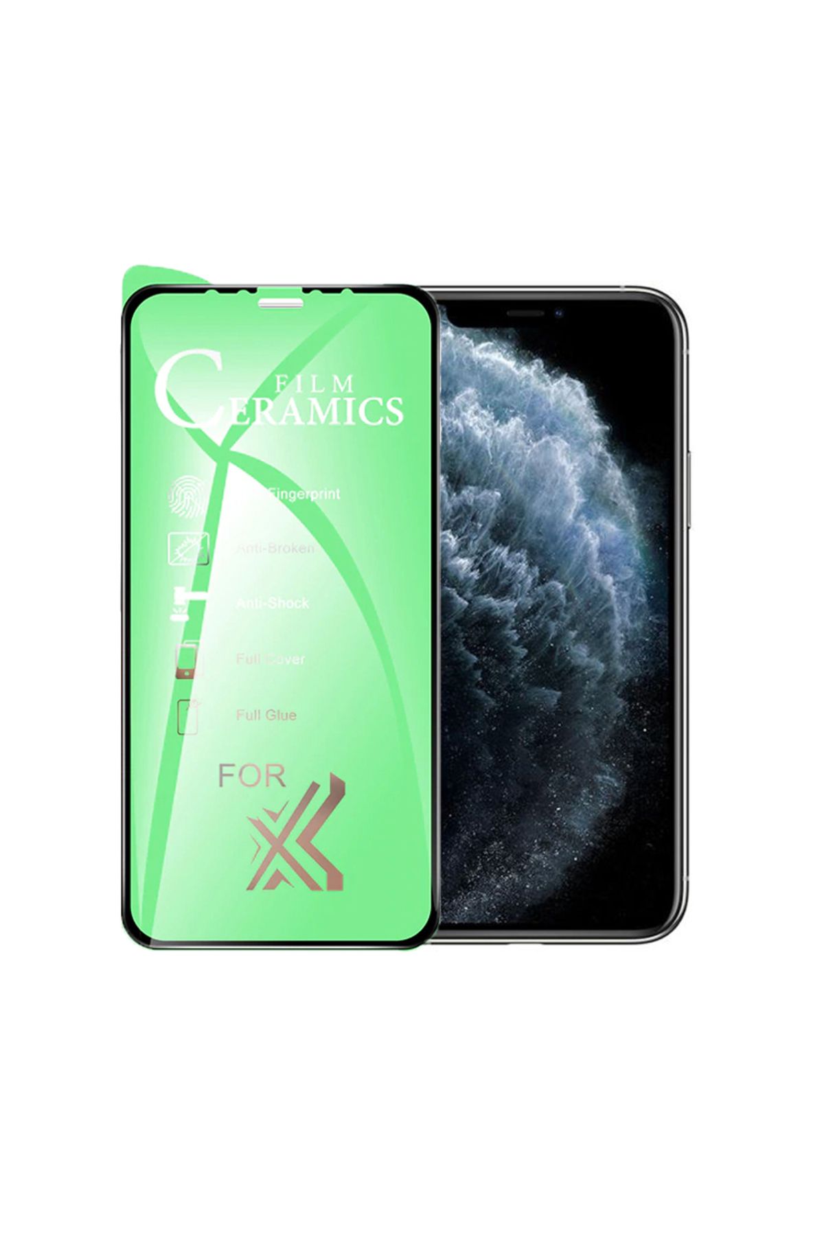 bzontech iPhone 11 Pro Ekran Koruyucu 9D Seramik Nano Tam Kaplayan Kavisli