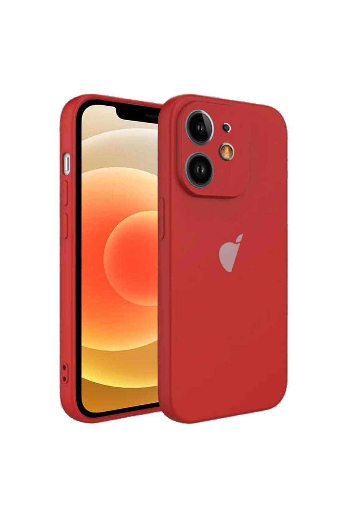 Tekamo Apple iPhone 12 Uyumlu Kamera Korumalı Silikon İçi Kadife Lansman Kılıf