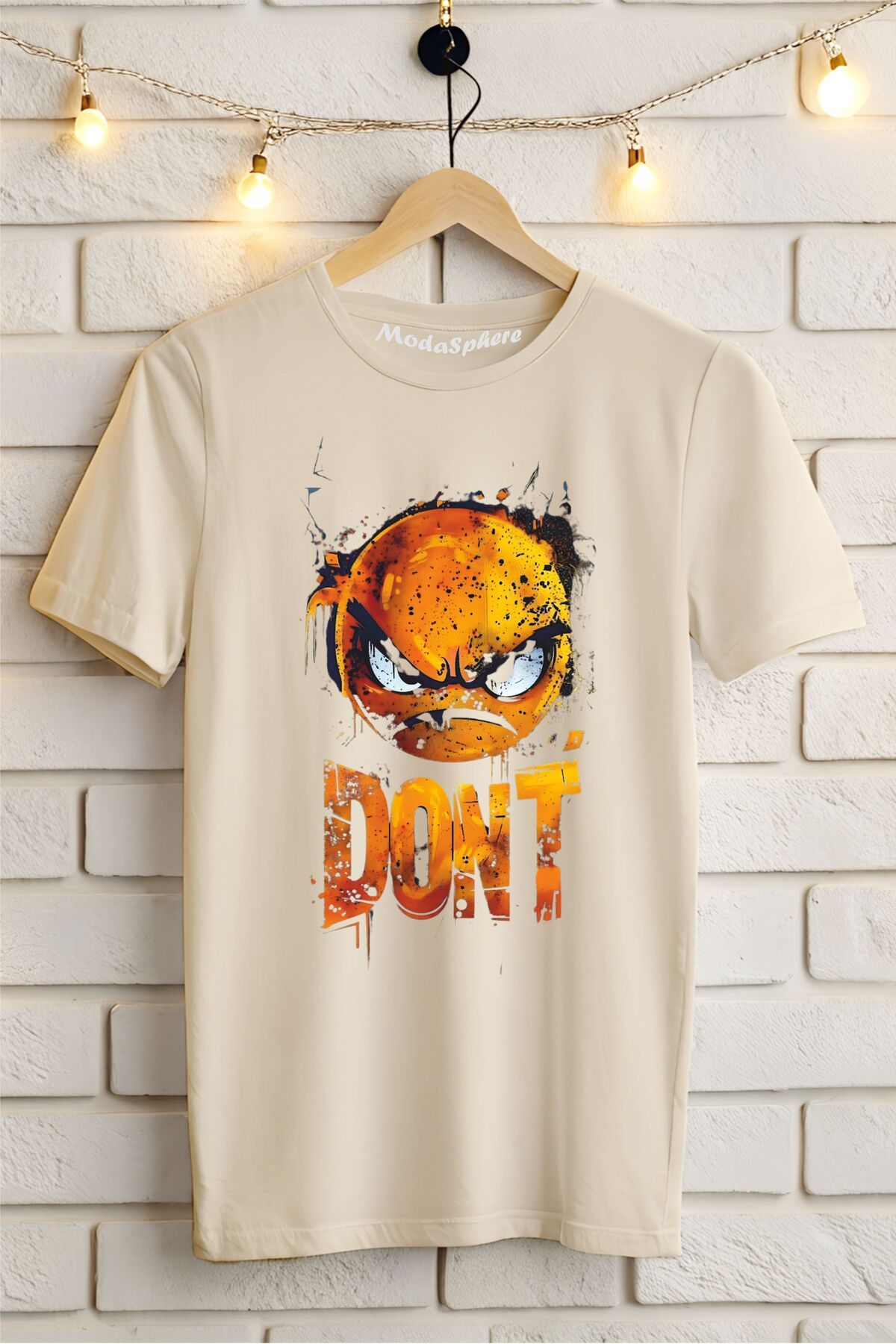ModaSphere DON'T Baskılı Unisex Oversize Tişört