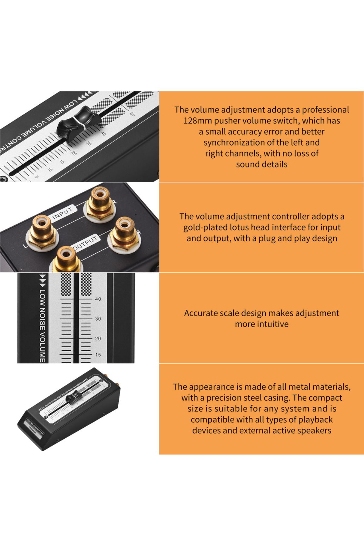 Choice-Mini Low Noise Volume Controller Volume Device Passive Preamp Active Speaker Volume Controller wi... 5