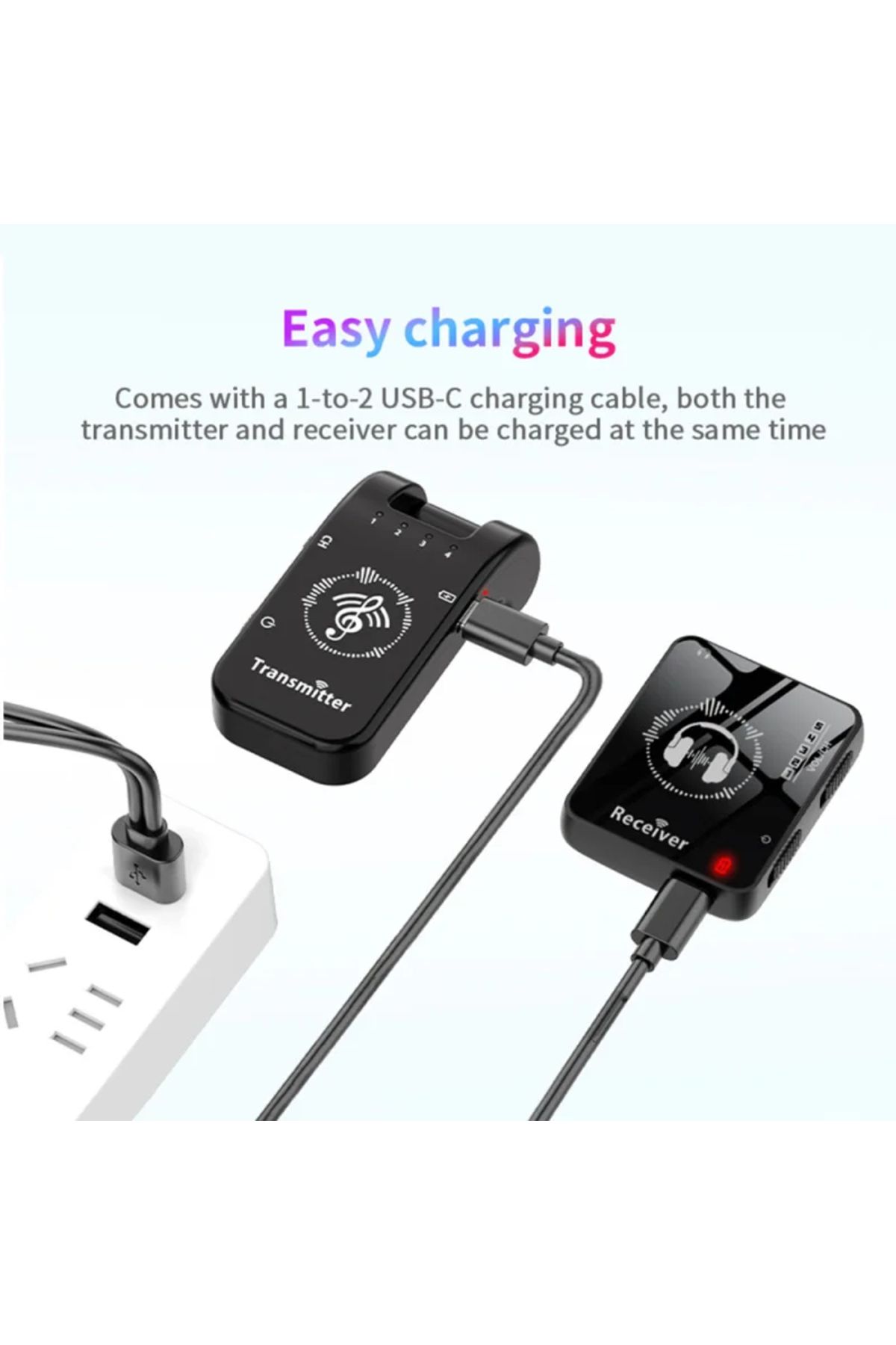 Choice-Wireless IEM System Transmitter Receiver 2.4GHz ISM Band Wireless Ear Monitor Automatic Pairing P... 3