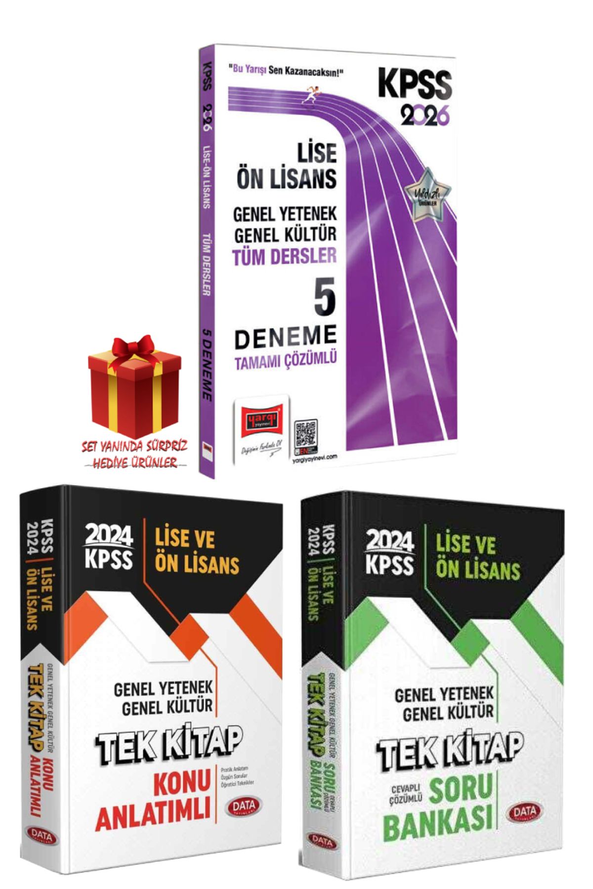 Yargı Yayınları 2026 Yargı Lise Ön Lisans Deneme Sınavı+Data Lise Ön Lisans konu Anlatım+Soru Bankası