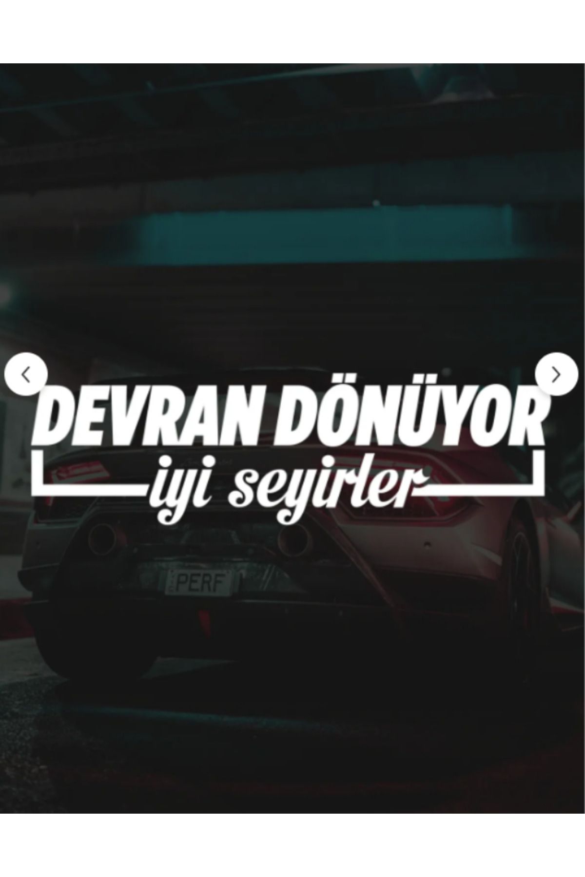 aydın garage 20 x 6 cm Devran Dönüyor İyi Seyirler Oto Sticker Araba Cam Sticker