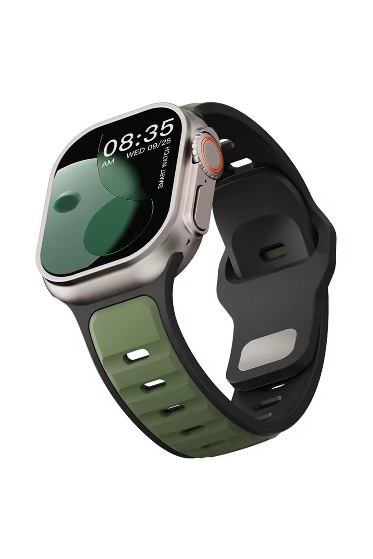 Alstrap Apple Watch 10 46mm 9/8/7 (45mm) 6/SE/5/4 (44mm) 3 ve öncesi (42mm) Spor Silikon Kordon Kayış