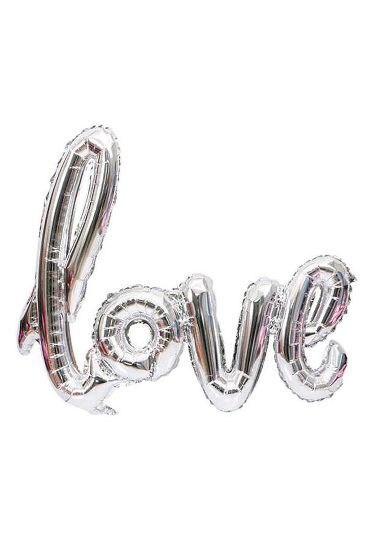 EA HOME Folyo Balon 20 İnc Love Gümüş 50X40 Cm Pk:1 Kl:200