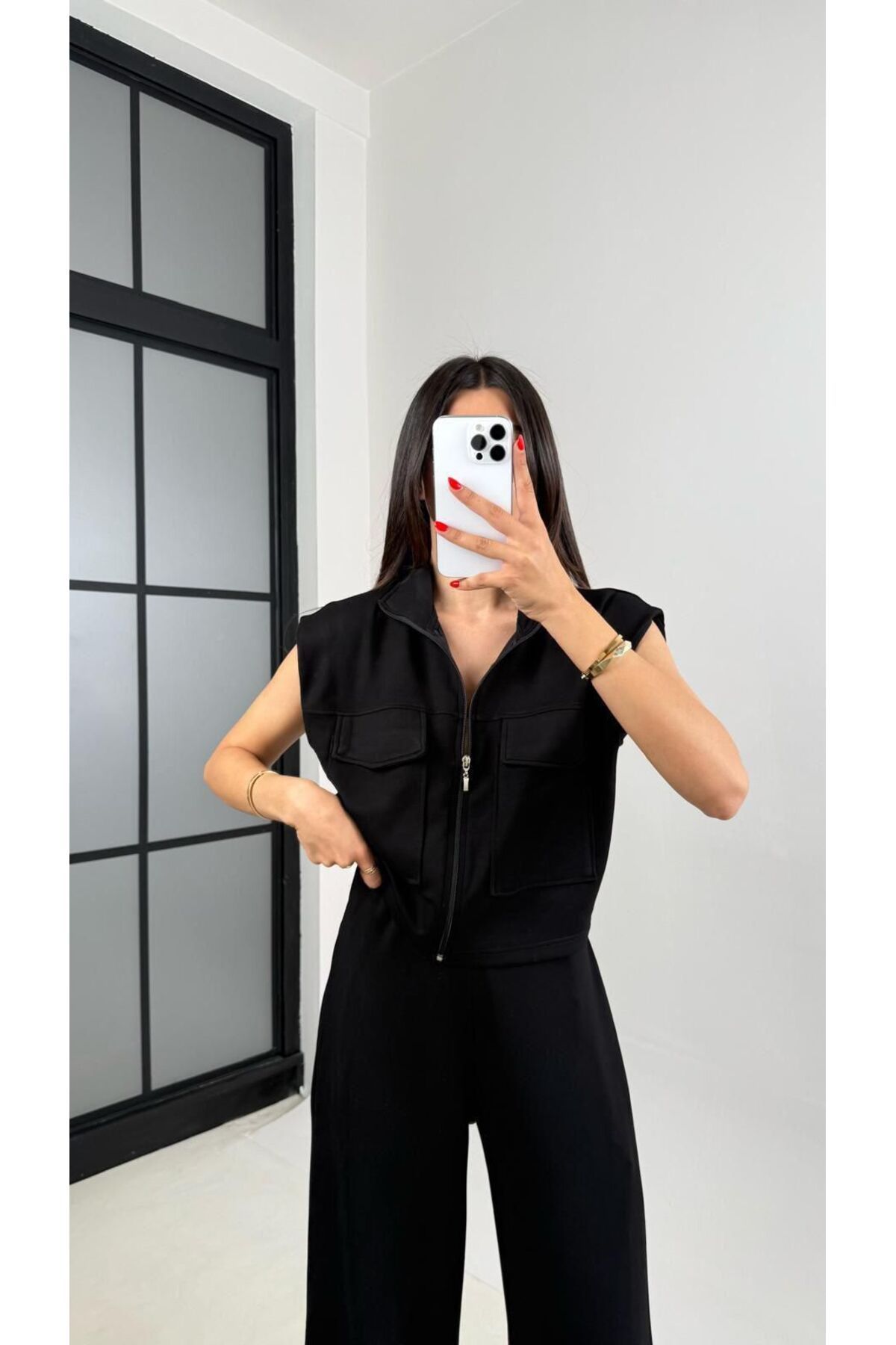 süter Pantalon Bluz Modal Eşofman Takım-M - SİYAH